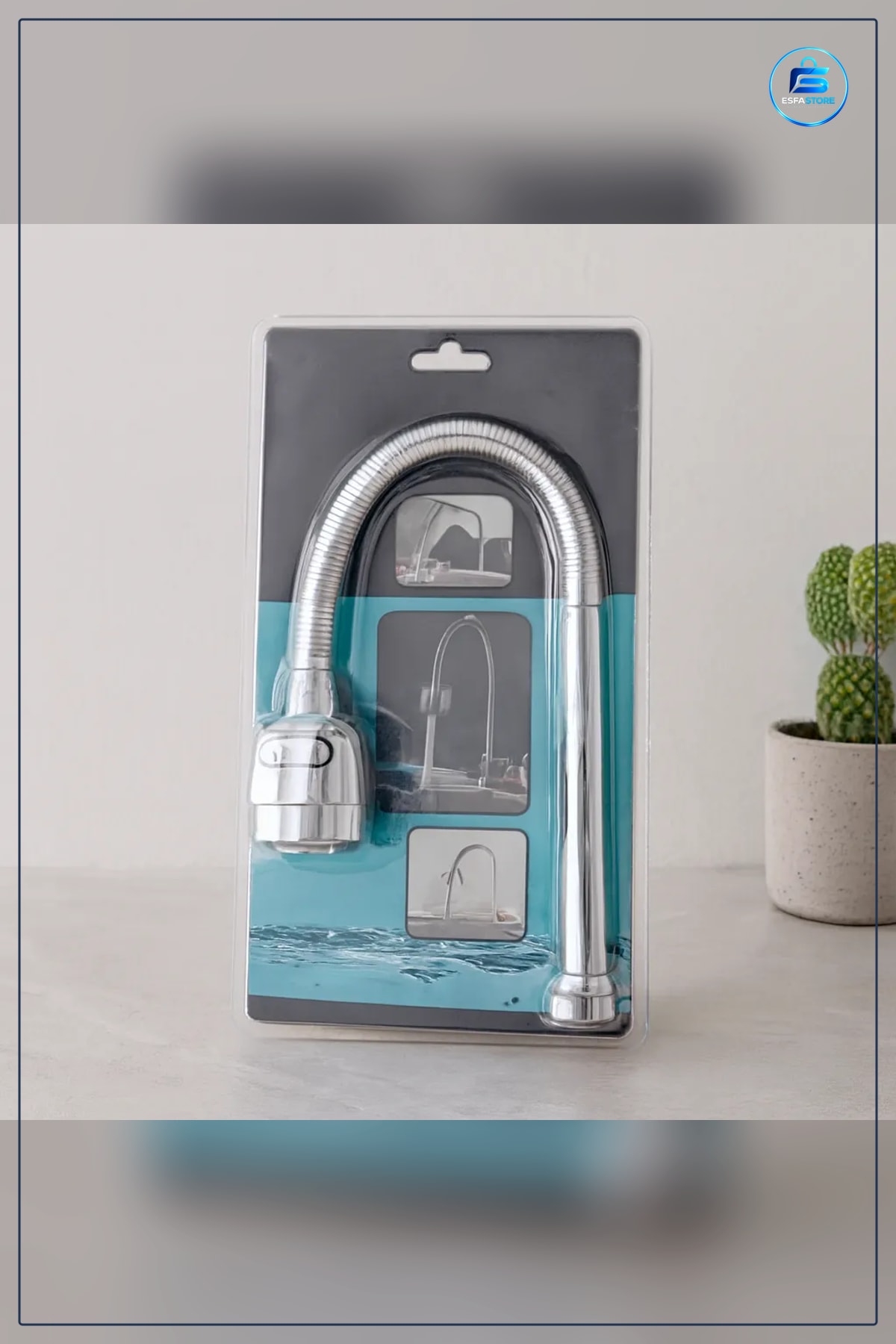 Musluk Başlığı Metal Esnek Batarya Borusu ° Yaylı Anti Twist Krom Mutfak Banyo Bağlantı