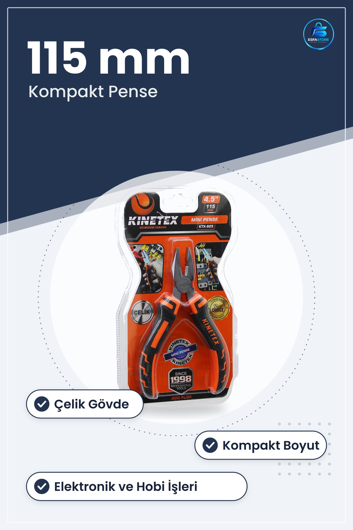 Mini Pense 115 mm Çelik Kompakt Hassas Elektronik Tamir Hobi Modelcilik Hırdavat Aleti