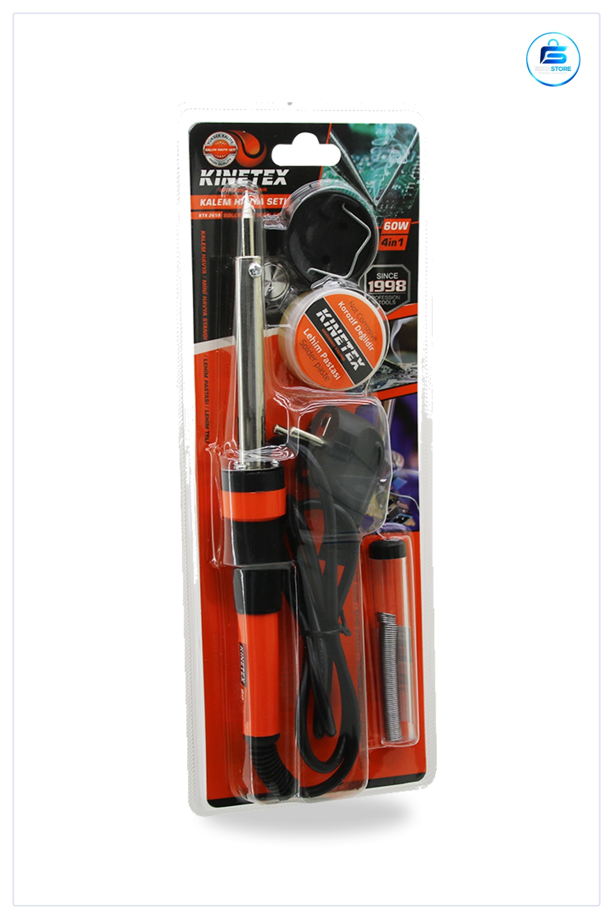 Kalem Havya Seti 60W Mini Stand Lehim Pastası Teli Elektronik Devre Tamir Hobi Ustalık