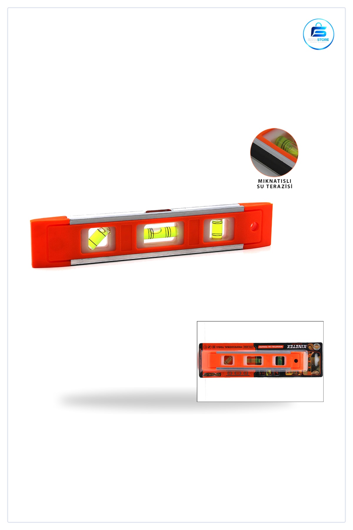 Manyetik Su Terazisi 9 inç 230 mm Mini Alüminyum Gövdeli Hassas Ölçüm Tesisat Montaj Metal Yüzey