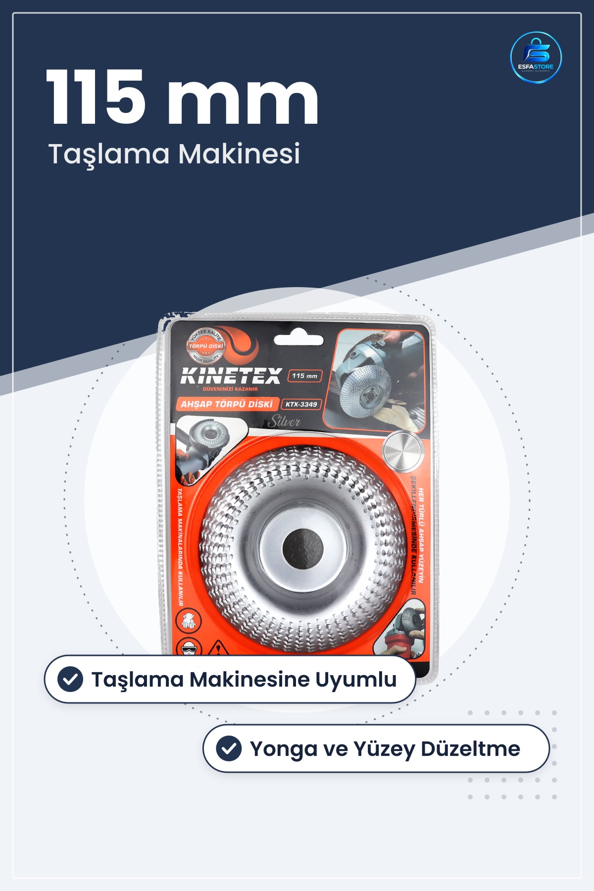 Ahşap Törpü Ee Disk 115 mm Taşlama Makinesi Uyumlu İşiçiliği Oyma Yonga Yüzey Düzeltme Atölye