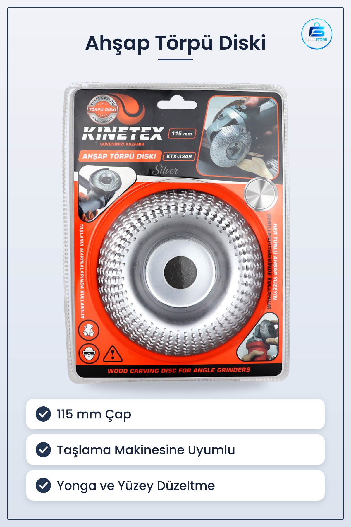 Ahşap Törpü Ee Disk 115 mm Taşlama Makinesi Uyumlu İşiçiliği Oyma Yonga Yüzey Düzeltme Atölye