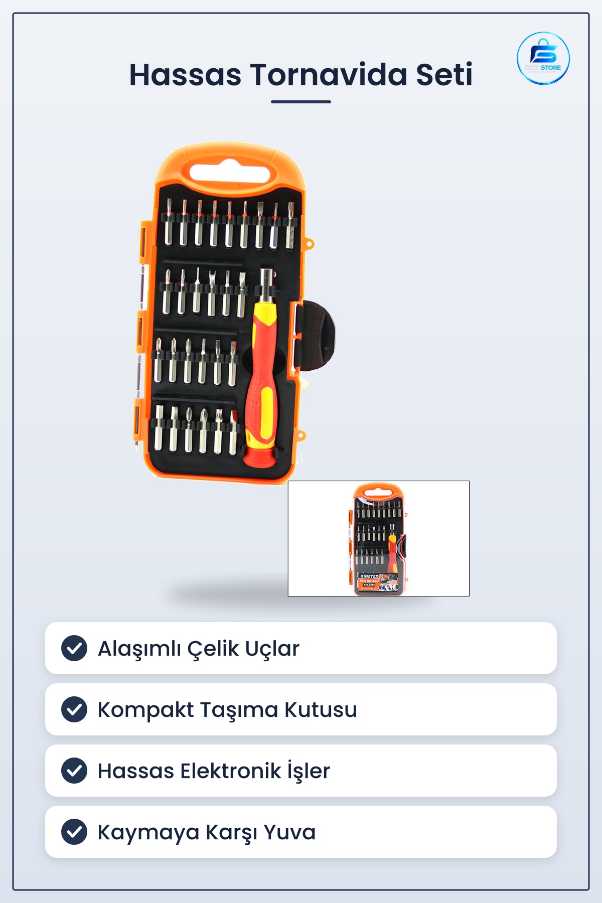 Tornavida Seti Saatçı Telefon Bits Alaşımlı Çelik Uçlu Hassas Elektronik Tamir Atölye Servis