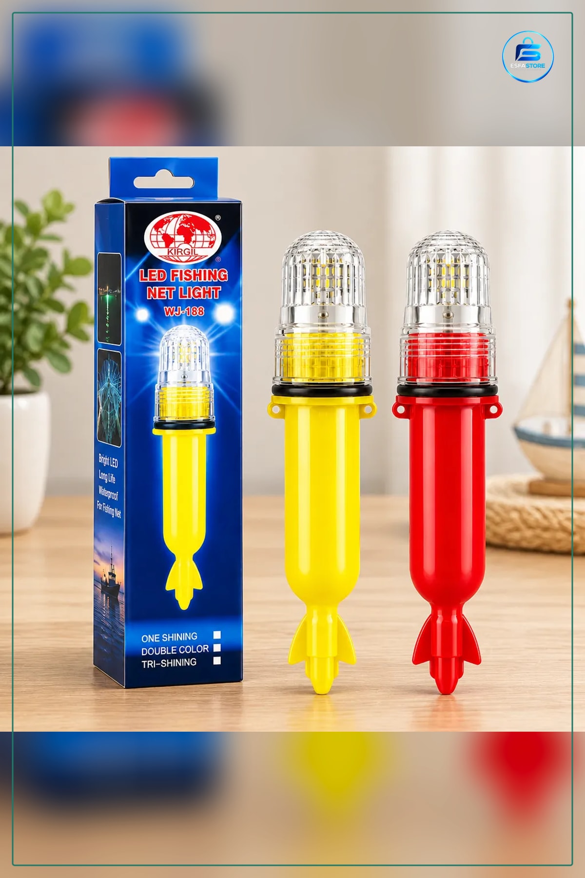 El Feneri Pilli 15 LED Balıkçı Domuz Avı Sinyalli Su Geçirmez Roket Model Kamp Aydınlatma