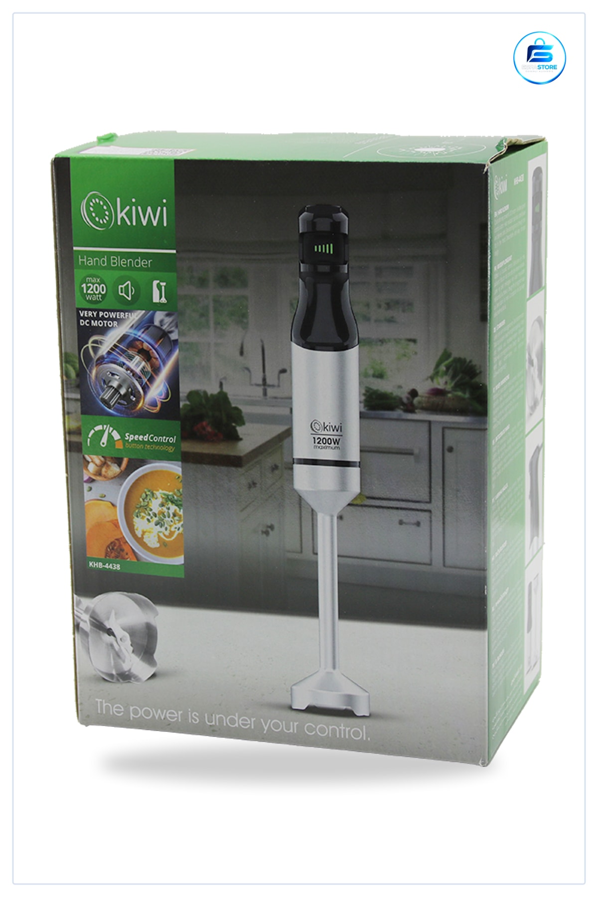 Çubuk El Blender 1200W Değişken Hız Çelik Bıçak Mutfak Çorba Püre Sökülebilir Seti