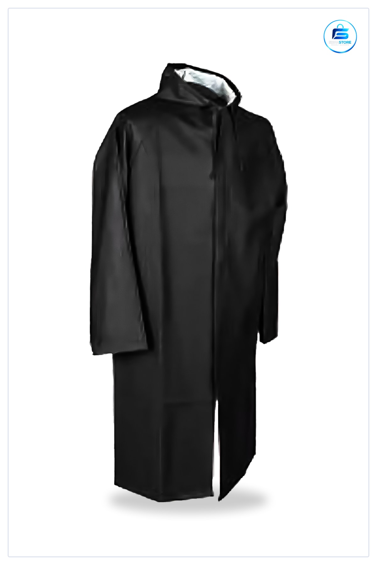 Yağmurluk Kapüşonlu EVA Siyah Çıtçıtlı Su Geçirmez Rüzgar Hafif Taşınabilir Unisex Günlük Kullanım