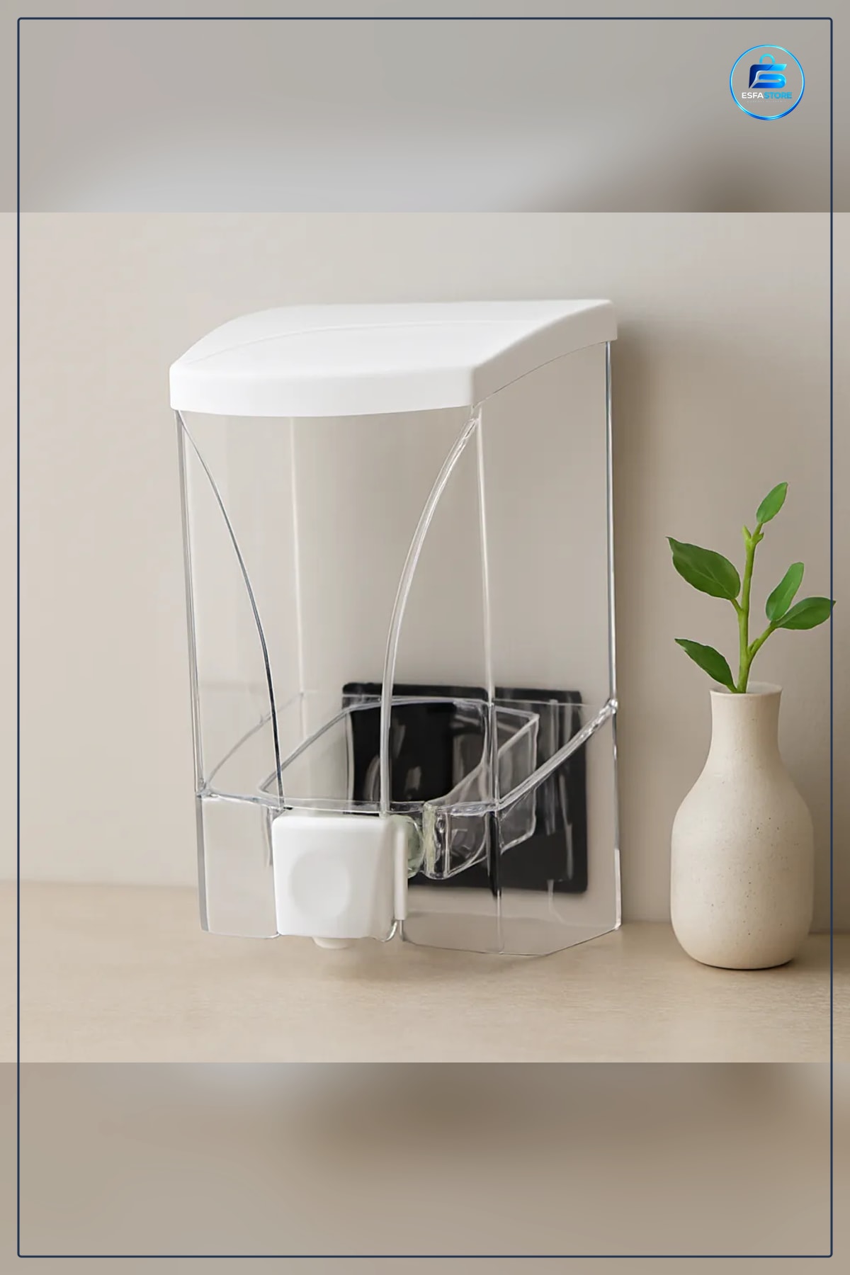 Sıvı Sabunluk Jumbo 1000 ml Banyo Mutfak Ofis Dağıtıcı Dayanıklı ABS PP Gövde Pompalı Hijyenik