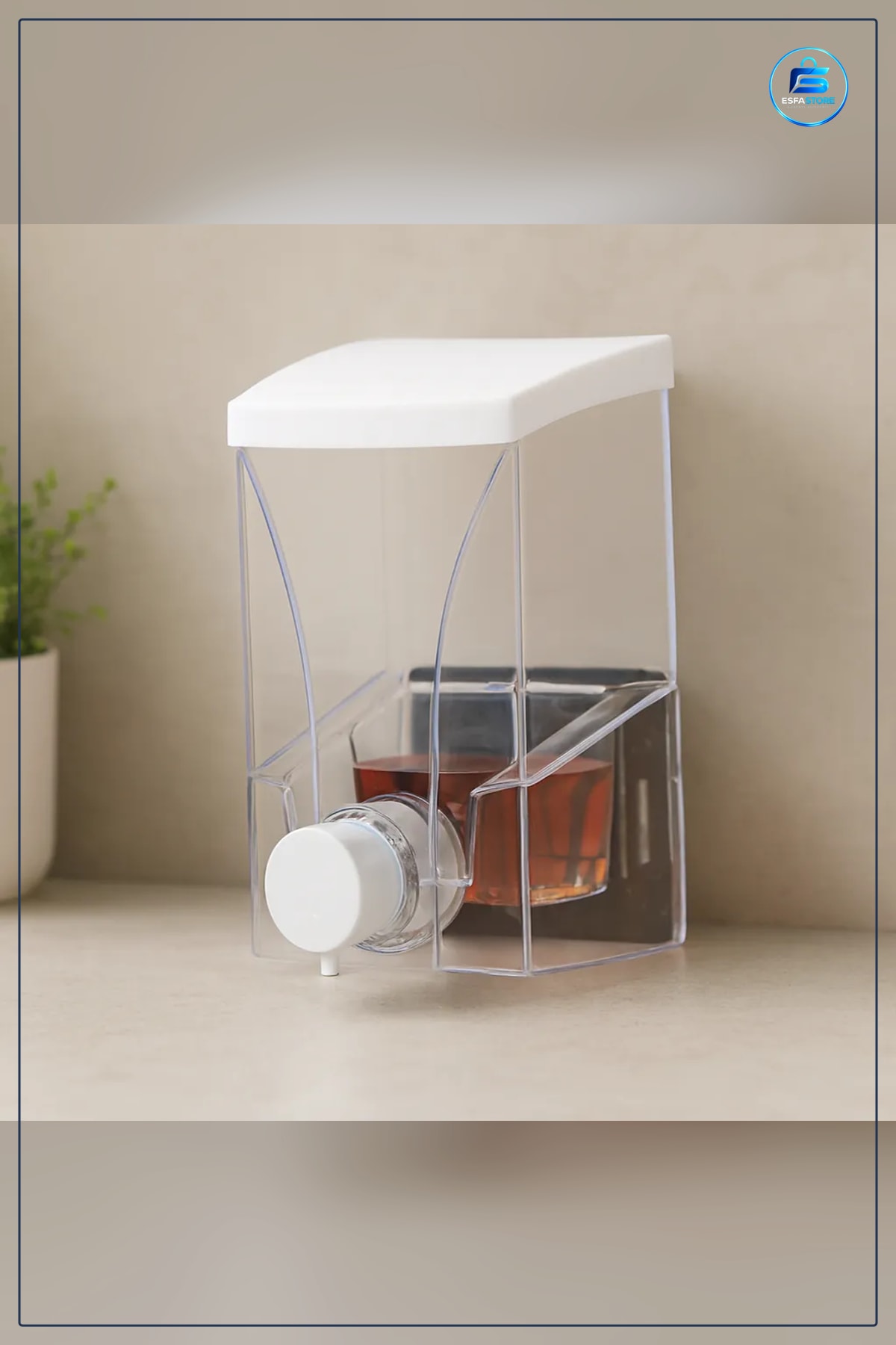 Sıvı Sabunluk 500 ml Şeffaf Banyo Mutfak Sabun Dağıtıcı Kapaklı Pratik Dolum Hazneli