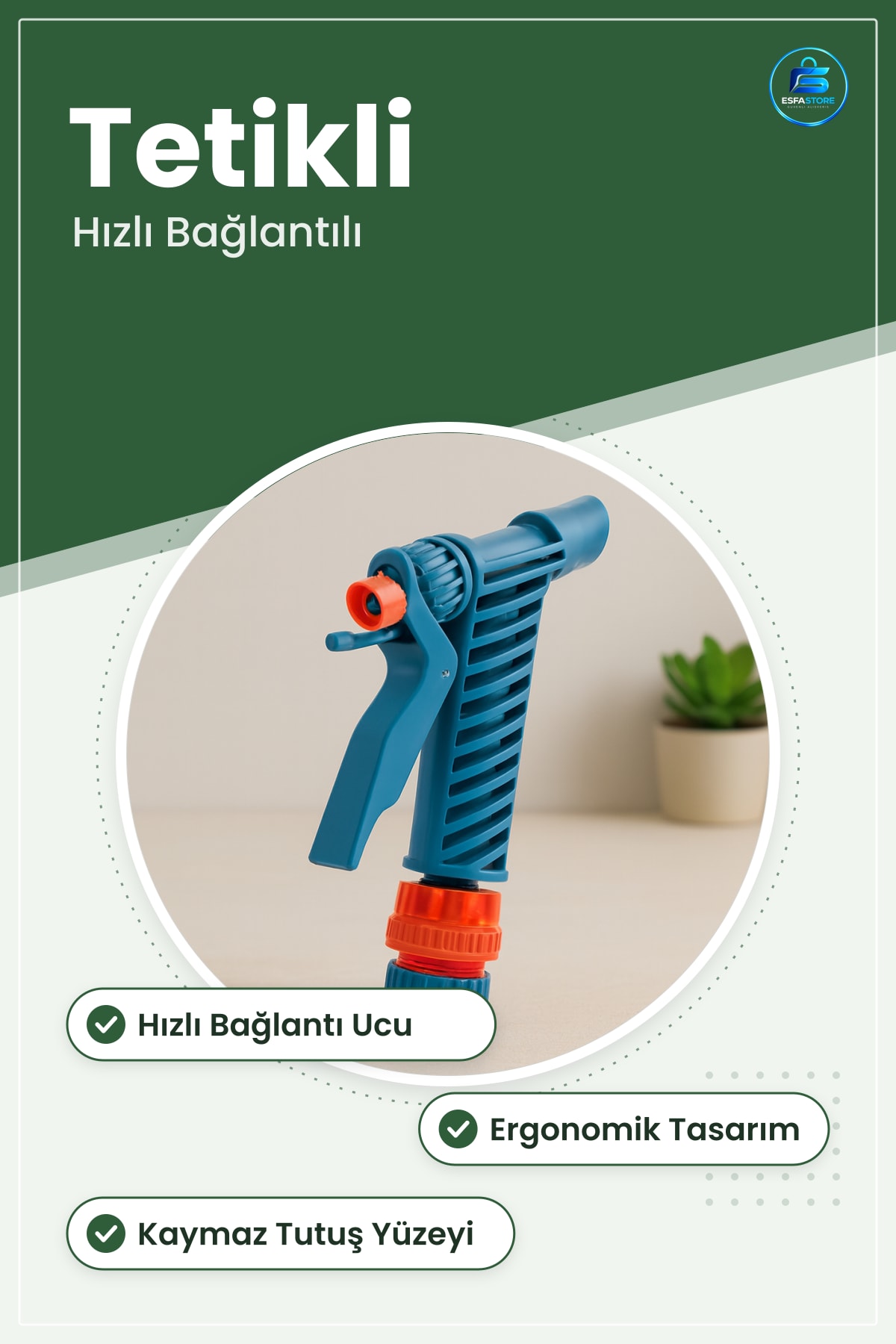 Sulama Başlıkları Tetikli Tabanca Bahçe Hortum Ucu Püskürtme Araç Yıkama Temizlik
