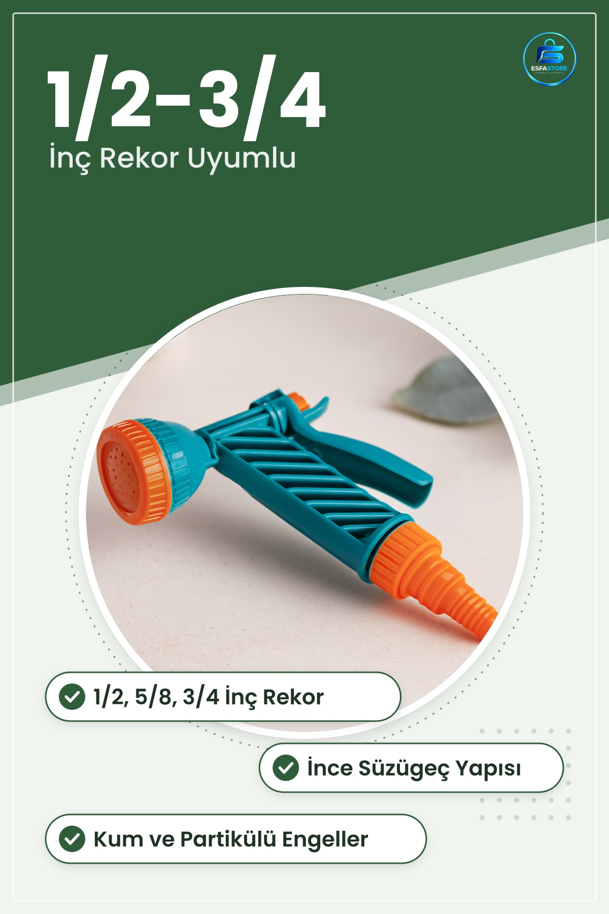 Sulama Başlıkları Tetikli Tabanca Süzgeç Rekor Bahçe Hortum Uyumlu Basınçlı Yıkama