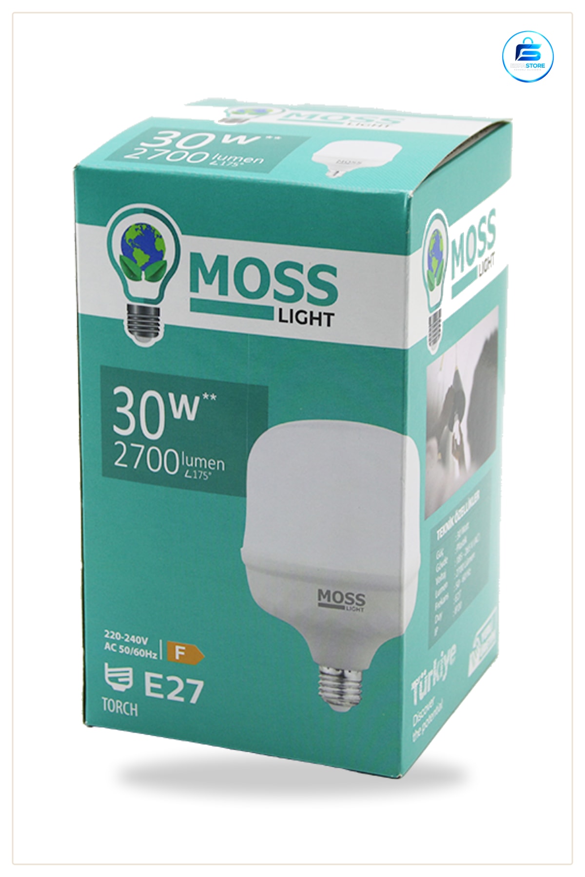 LED Ampul 30W E27 Lumen. Saat İç Mekan Aydınlatma Tavan Avize Aplik Masa Lambaı Kullanışlı