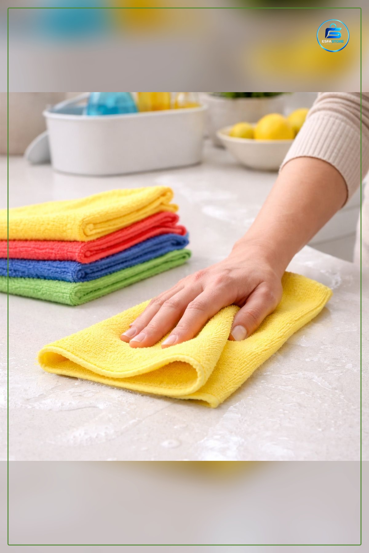 Lavanta Kokulu Mikrofiber Temizlik Bezi Cam Mobilya Mutfak ve Ekran Temizliğinde Tüy Bırakmaz