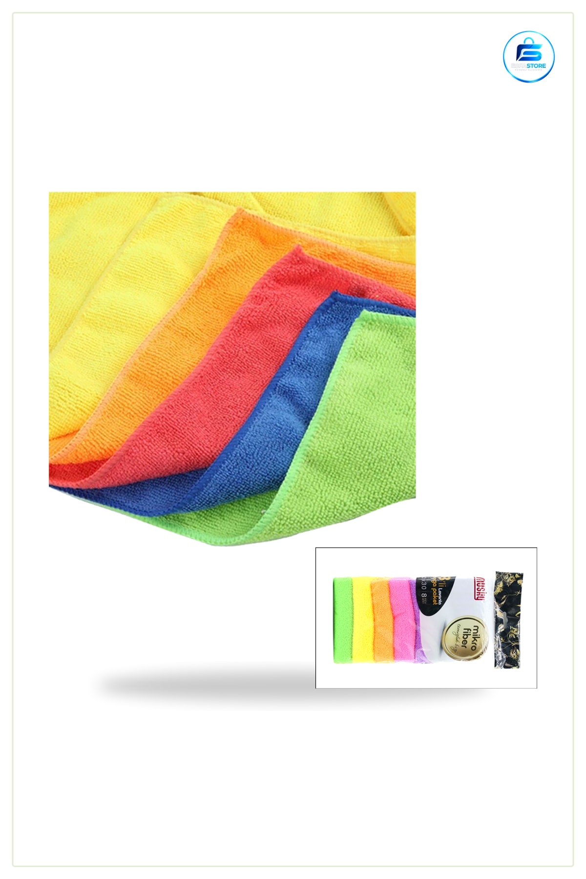 Lavanta Kokulu Mikrofiber Temizlik Bezi Cam Mobilya Mutfak ve Ekran Temizliğinde Tüy Bırakmaz