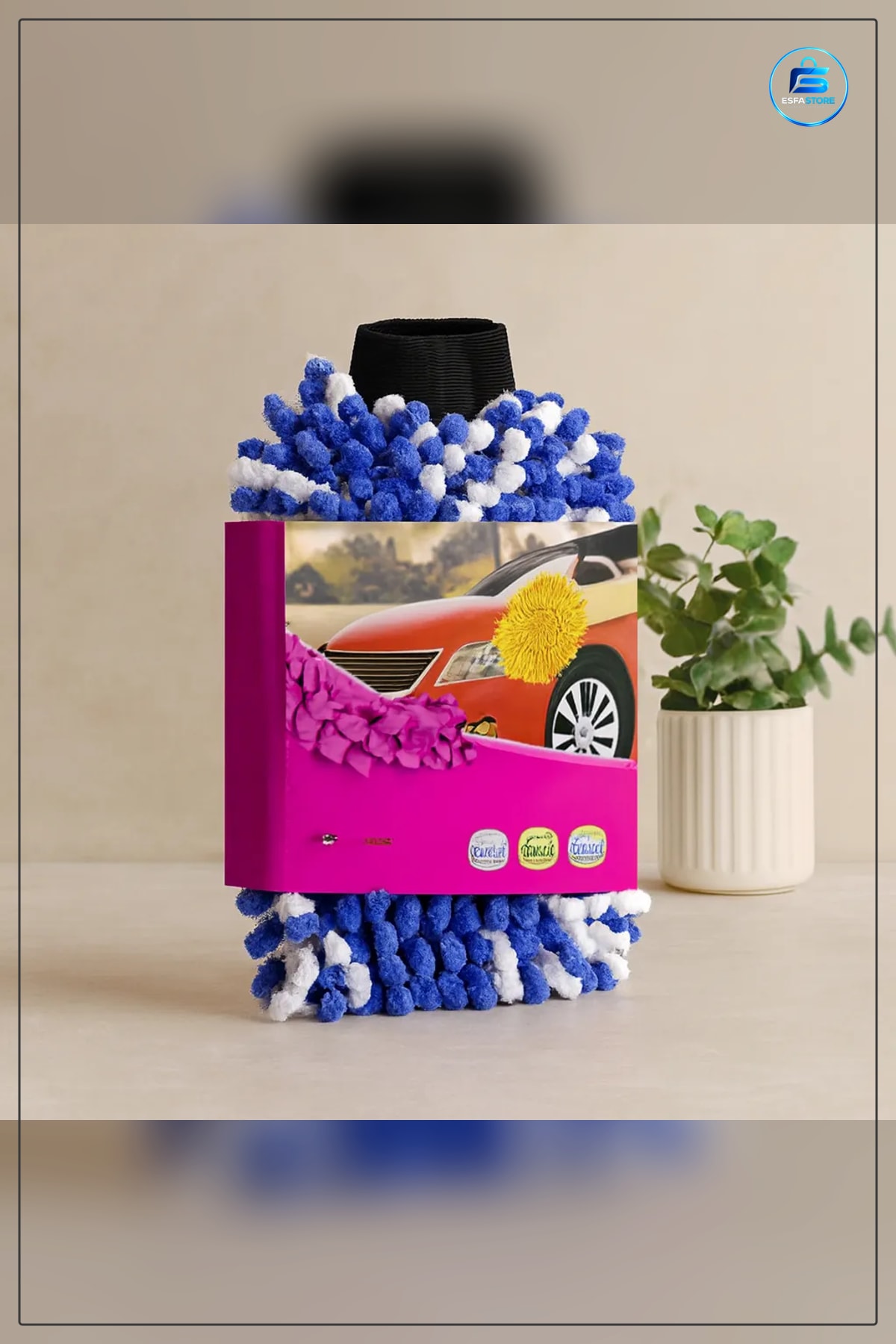 Mikrofiber Şönil Oto Yıkama Bez ve Sünger Eldiveni Çizik Yapmayan Araç Temizlik Yüksek Emicilik