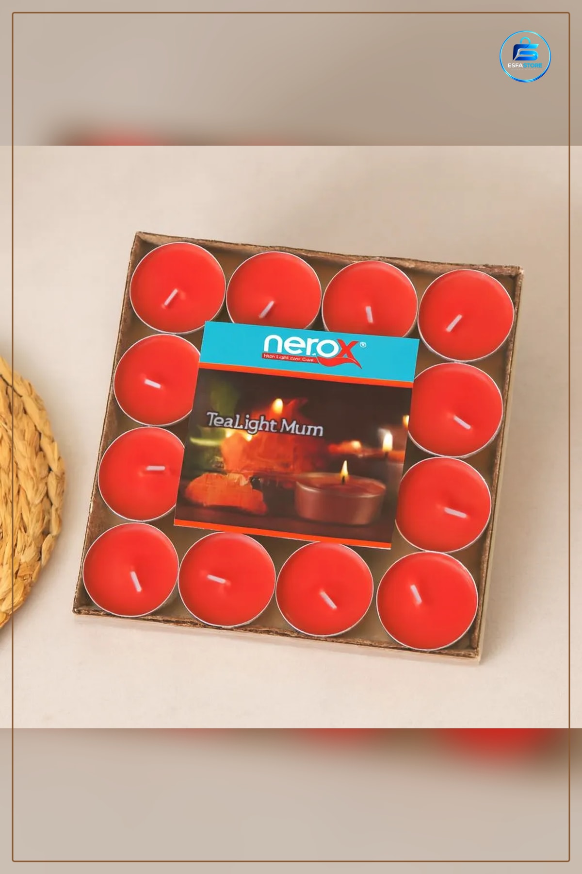 Yuvarlak Tealight Mum 32'li Parafin Pamuk Fitilli Ev Dekorasyon Ambiyans Kafe Kandil Aromaterapi