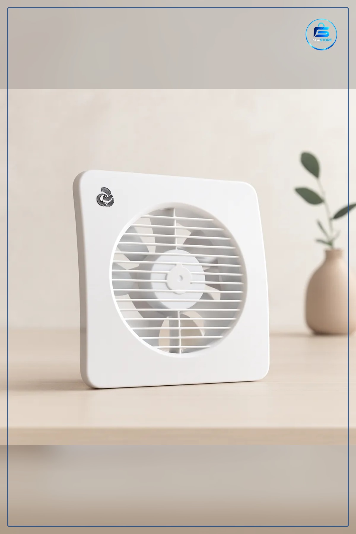 Aspiratör 150 mm Plastik Banyo Tuvalet Fanı 20W m3/h Nem Koku Kontrolü Düşük Gürültülü
