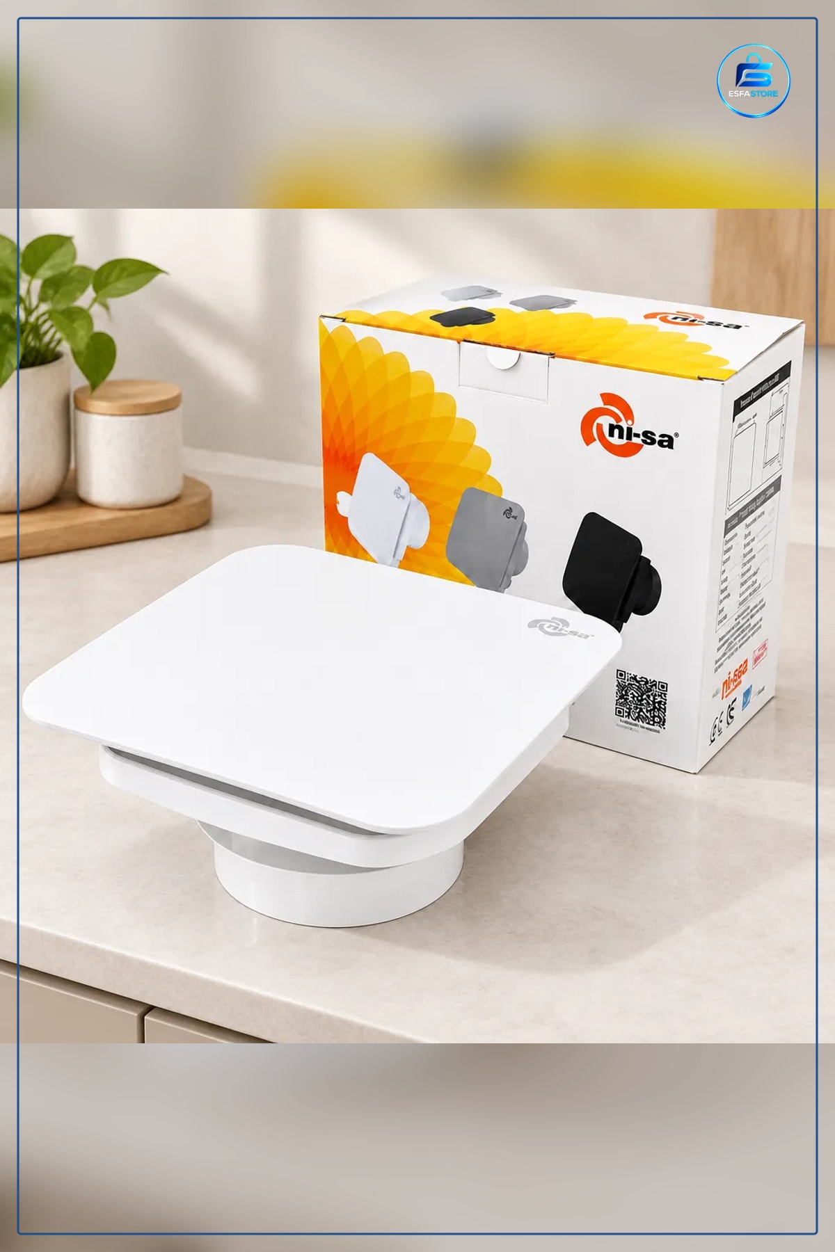 Banyo Aspiratörü 150 mm Plastik 20W m³/h Tuvalet Havalandırma Duvar Tavan Vantilatör