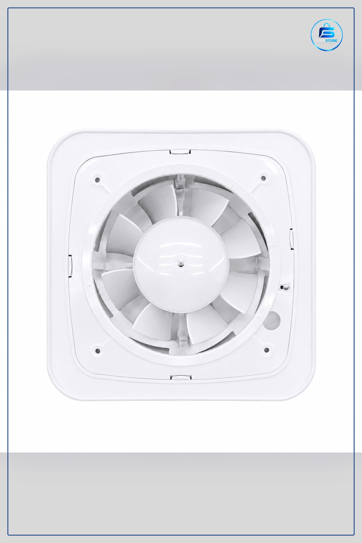 Banyo Aspiratörü 150 mm Plastik 20W m³/h Tuvalet Havalandırma Duvar Tavan Vantilatör