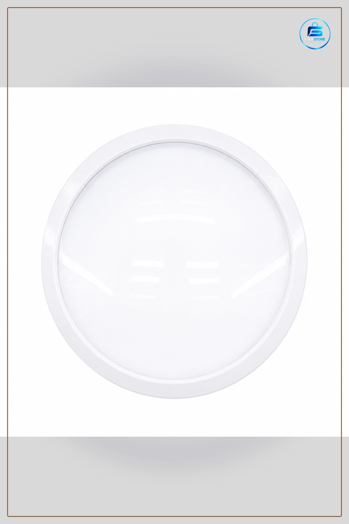 Armatür LED Sıva Üstü Yuvarlak 20W 6500K 1800lm Beyaz Metal Tavan Aydınlatma Ofis Koridor