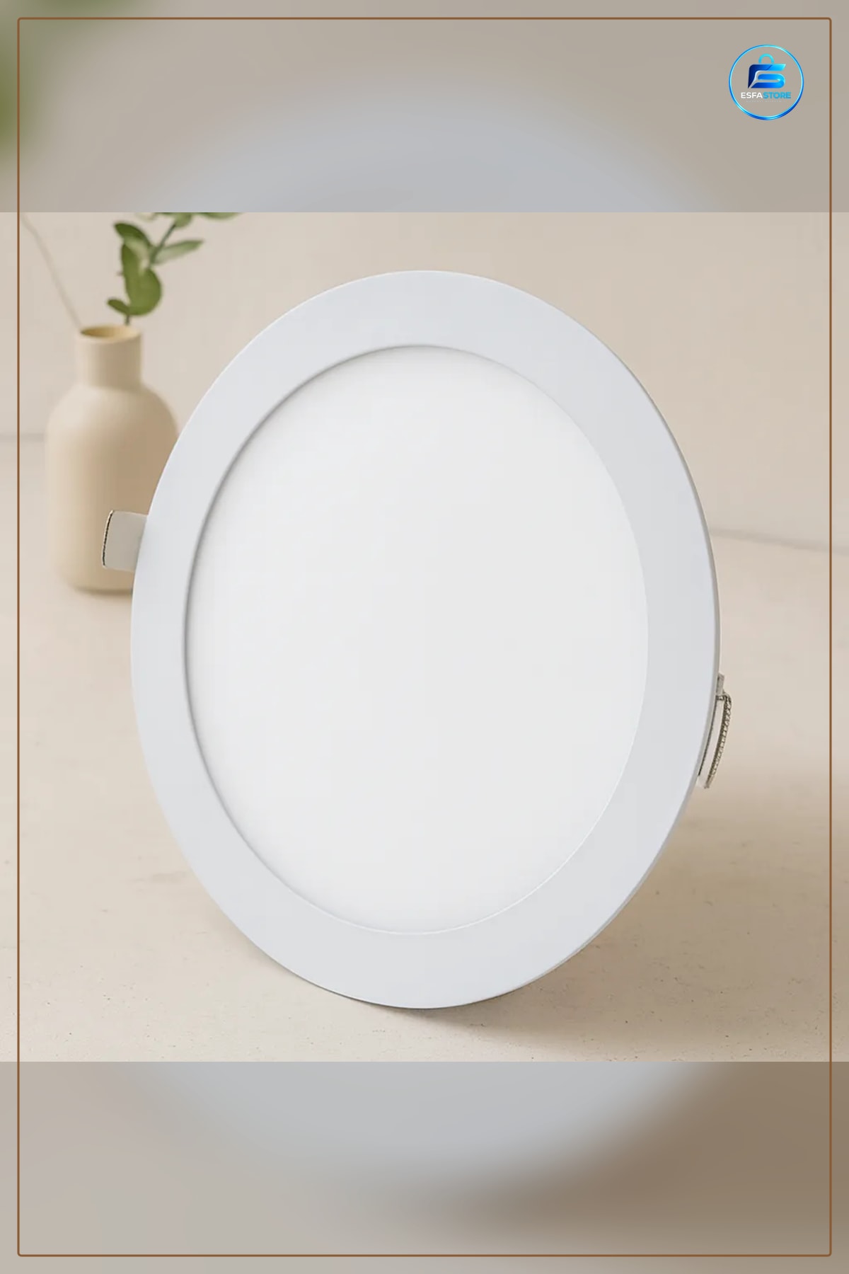 Yuvarlak LED Slim Panel 18W lm Sıva Altı Armatür Ofis Mağaza Koridor Mutfak Aydınlatma
