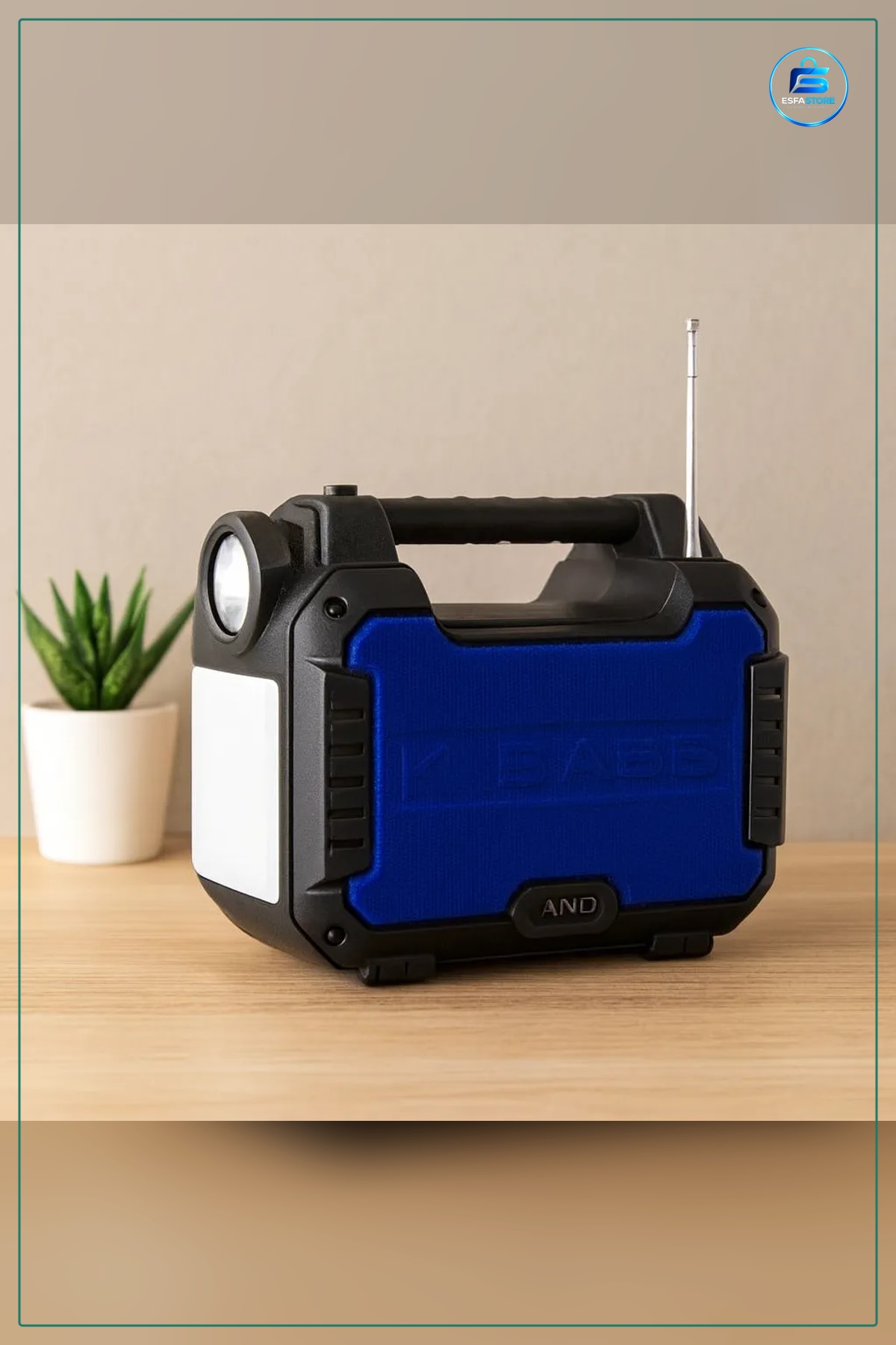 Güneş Enerjili El Feneri Radyo MP3 Bluetooth USB/TF Powerbank Acil Durum Kamp Outdoor Işık