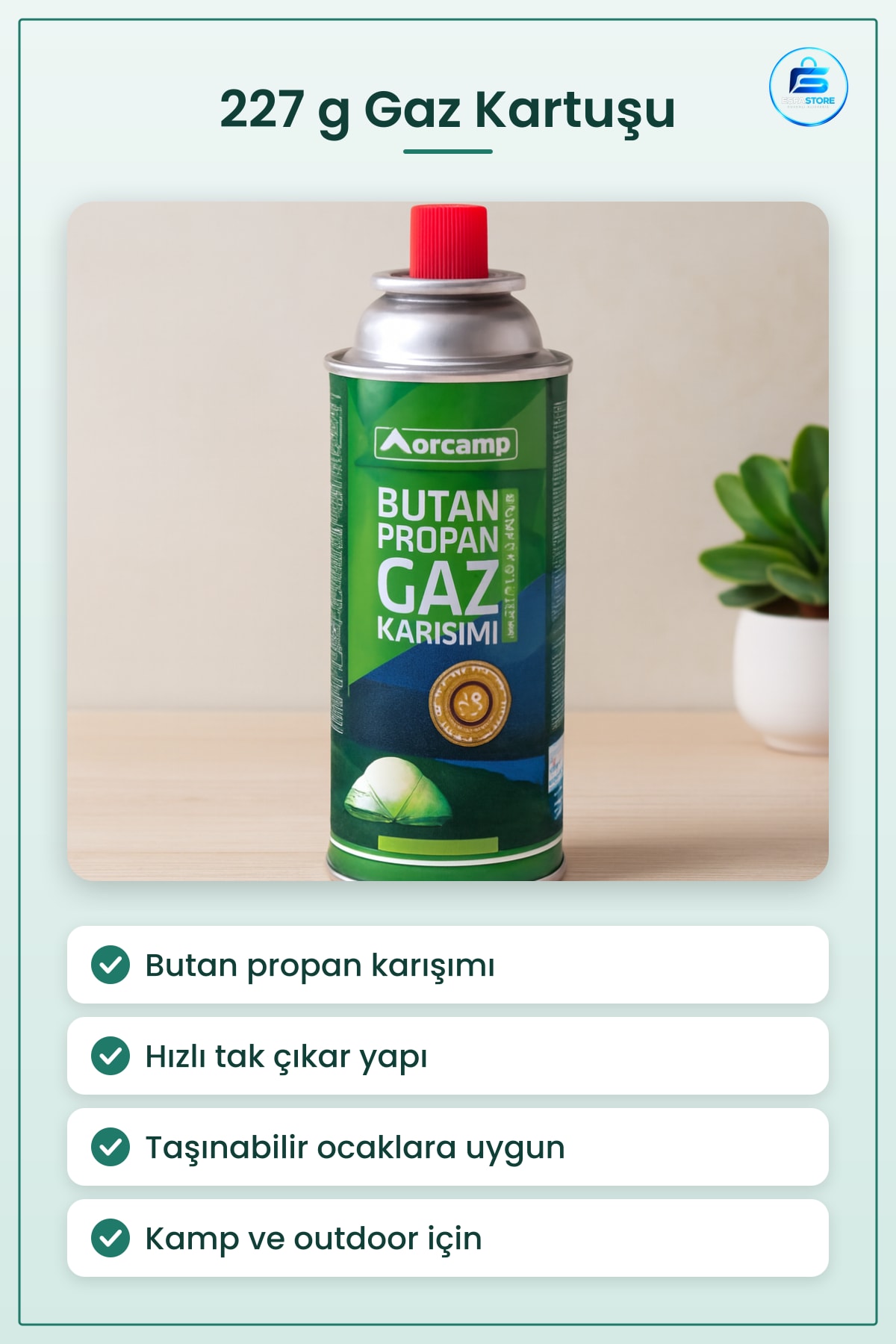 Kamp Ocakları İçin 227 g Butan Propan Gaz Kartuşu Taşınabilir Outdoor Piknik Yedek Tüp