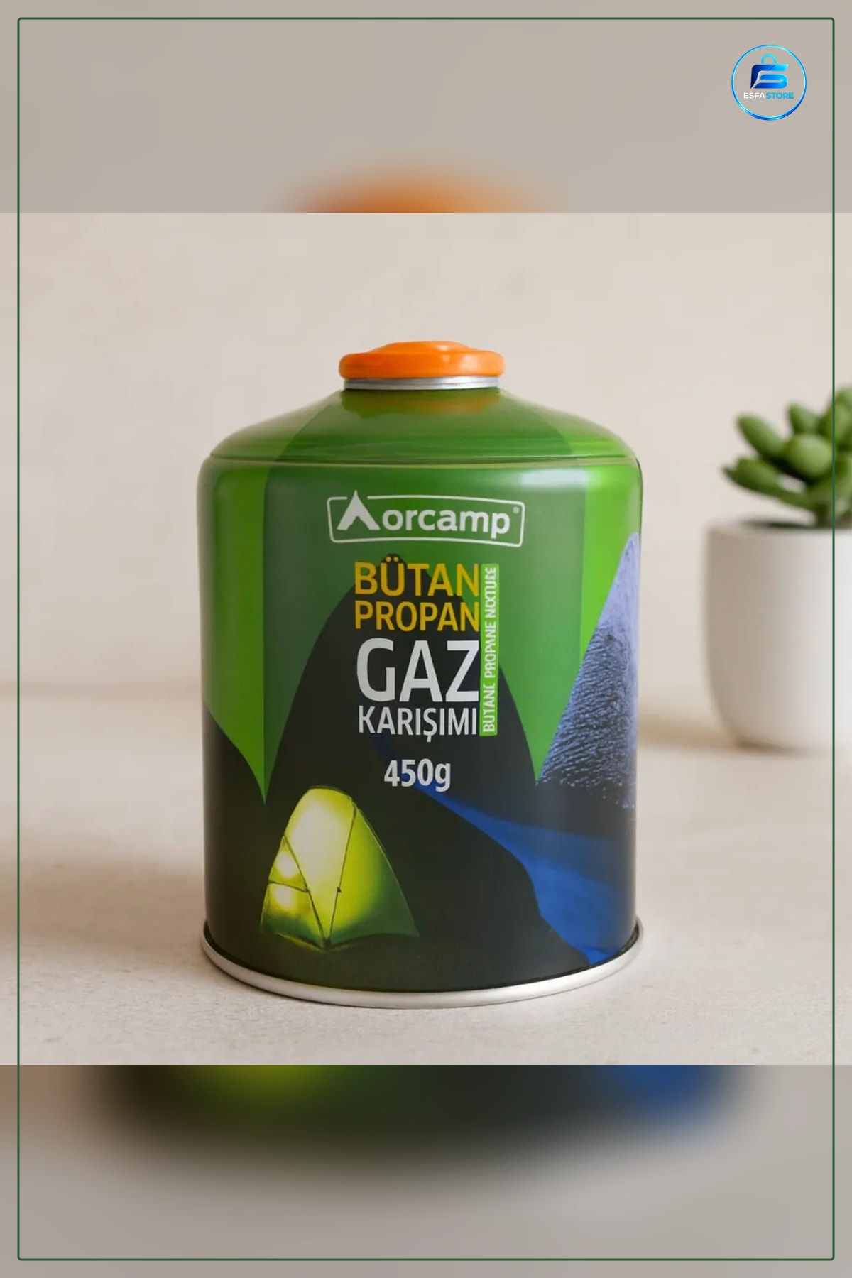Butan Propan Gaz Kartuşu 450g Kore Tipi Kamp Ocağı Gazı Taşınabilir Piknik Karavan Yakıt