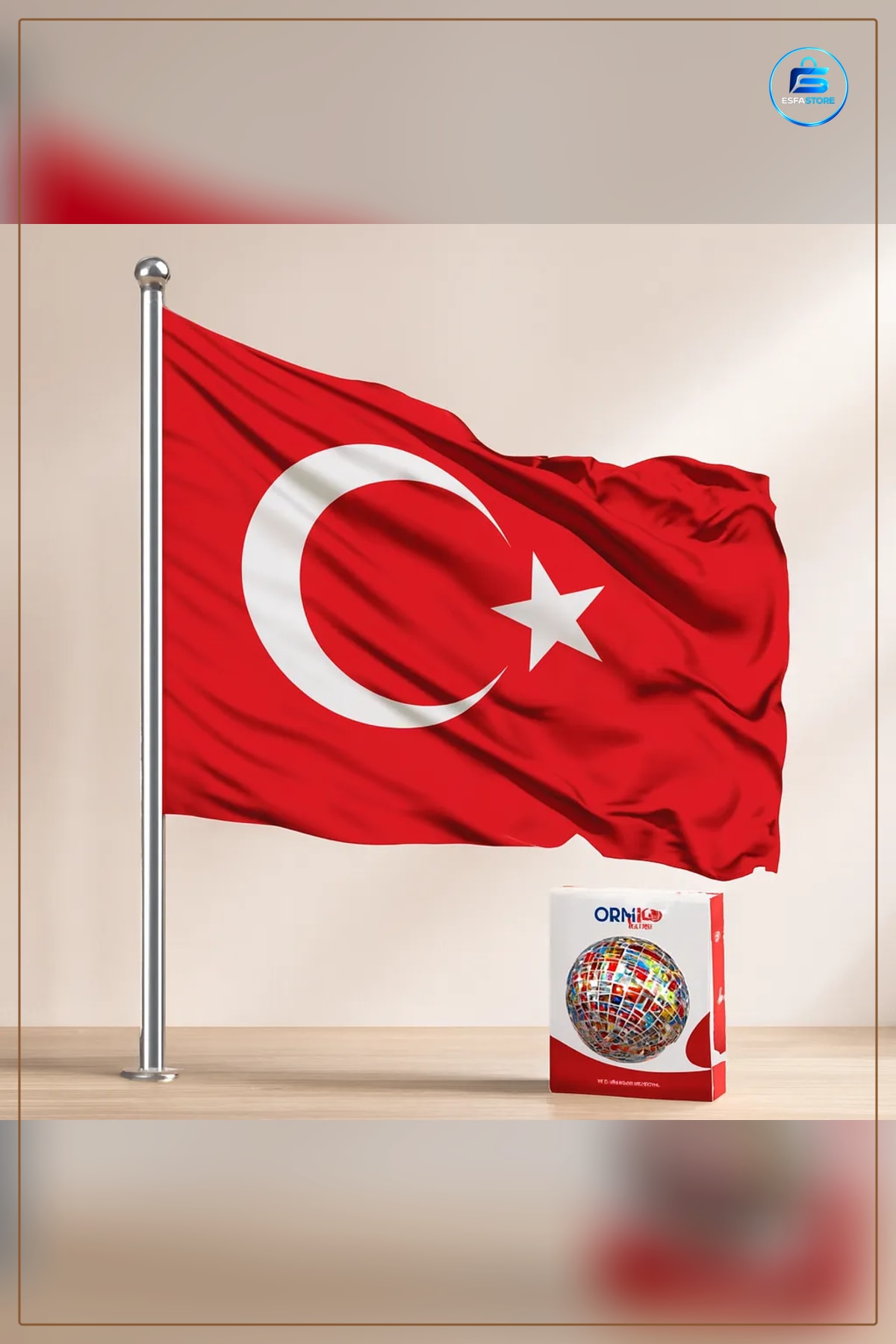 Türk Bayrağı 150x225 cm Alpaka Kumaş Duvar Dekorasyon Ürünü Tören Balkon Dış Mekan Hafif
