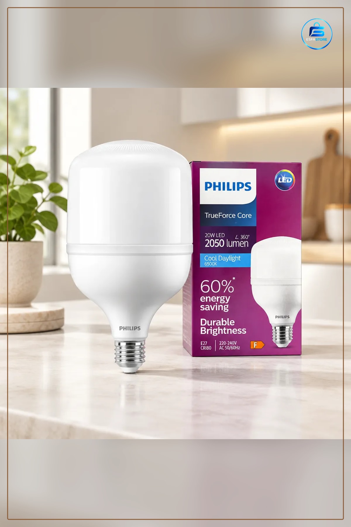 Mini Torch LED Ampul 20W E27 6500K 2050 Lumen Soğuk Beyaz Ev Ofis Atölye Enerji Tasarruflu