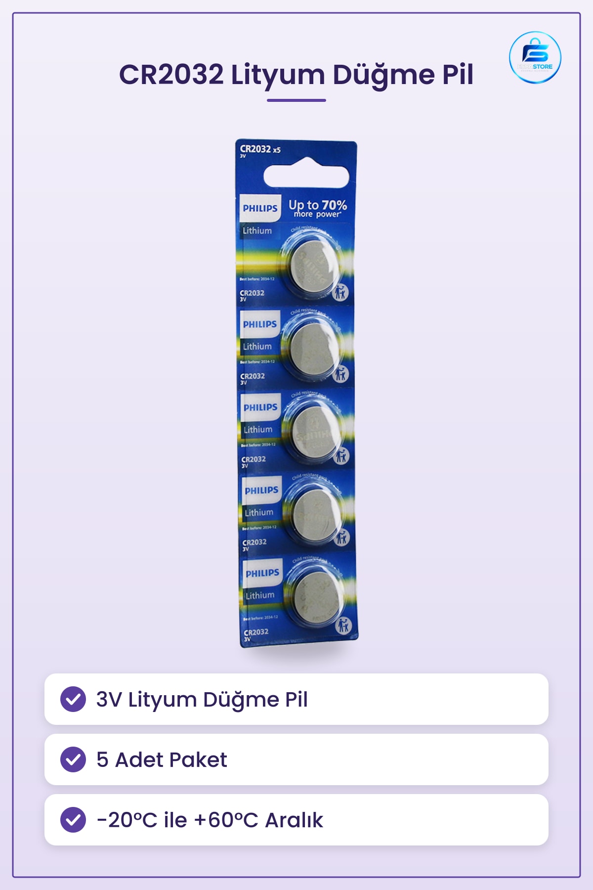CR2032 3V Lityum Düğme Pil Saat Hesap Makinesi Kumanda Anakart CMOS Kompakt Uzun Ömürlü