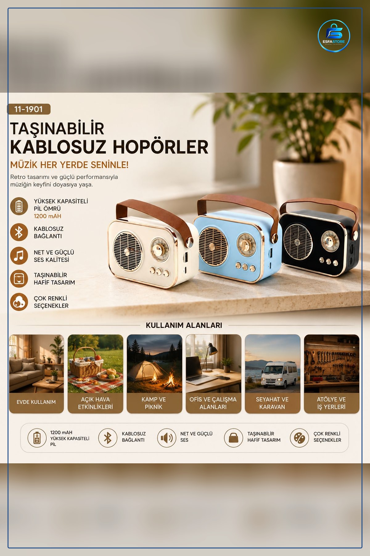 Bluetooth Hoparlör Işıklı Kablosuz USB TF 5V Taşınabilir Hands Free Müzik Oynatıcı