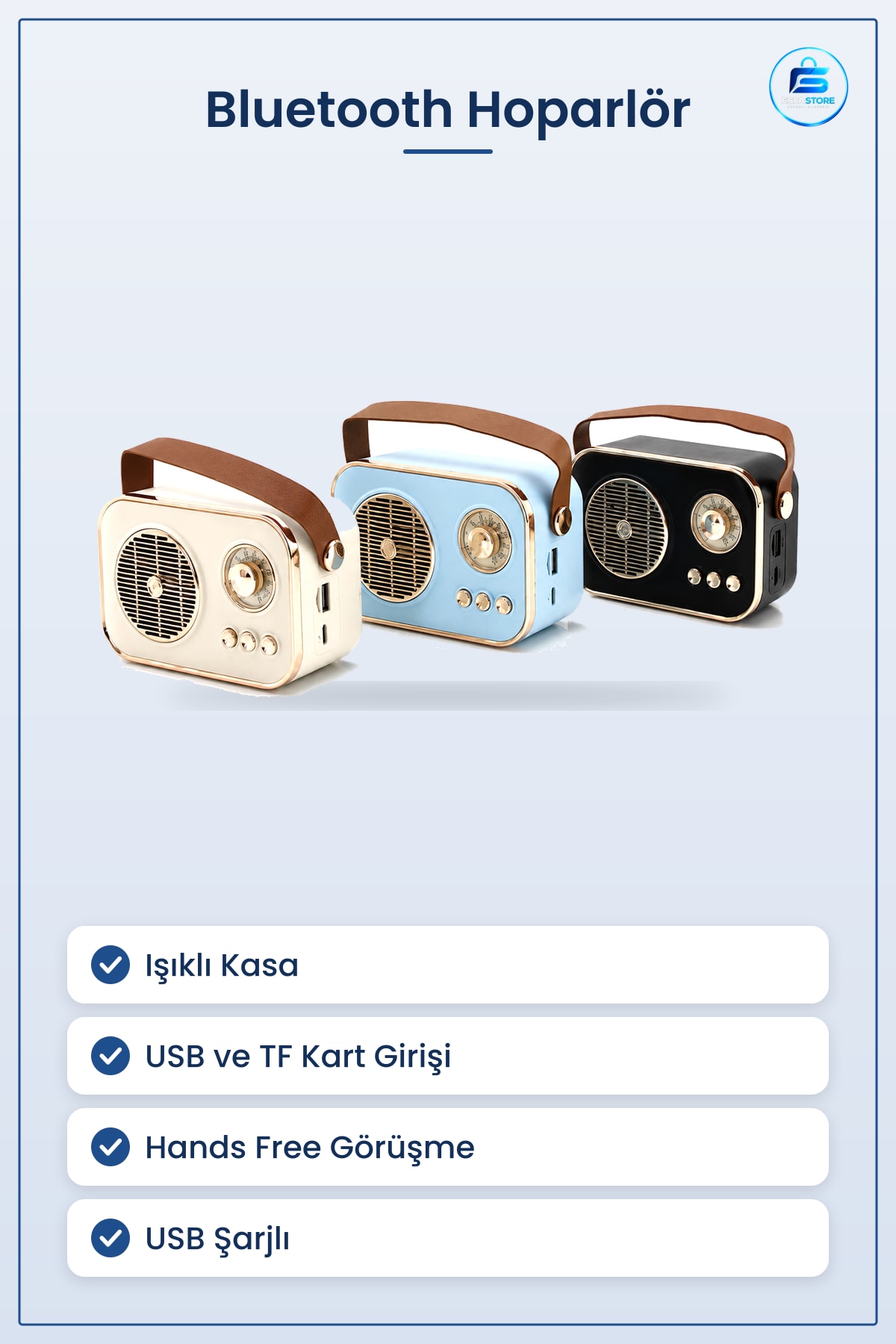 Bluetooth Hoparlör Işıklı Kablosuz USB TF 5V Taşınabilir Hands Free Müzik Oynatıcı