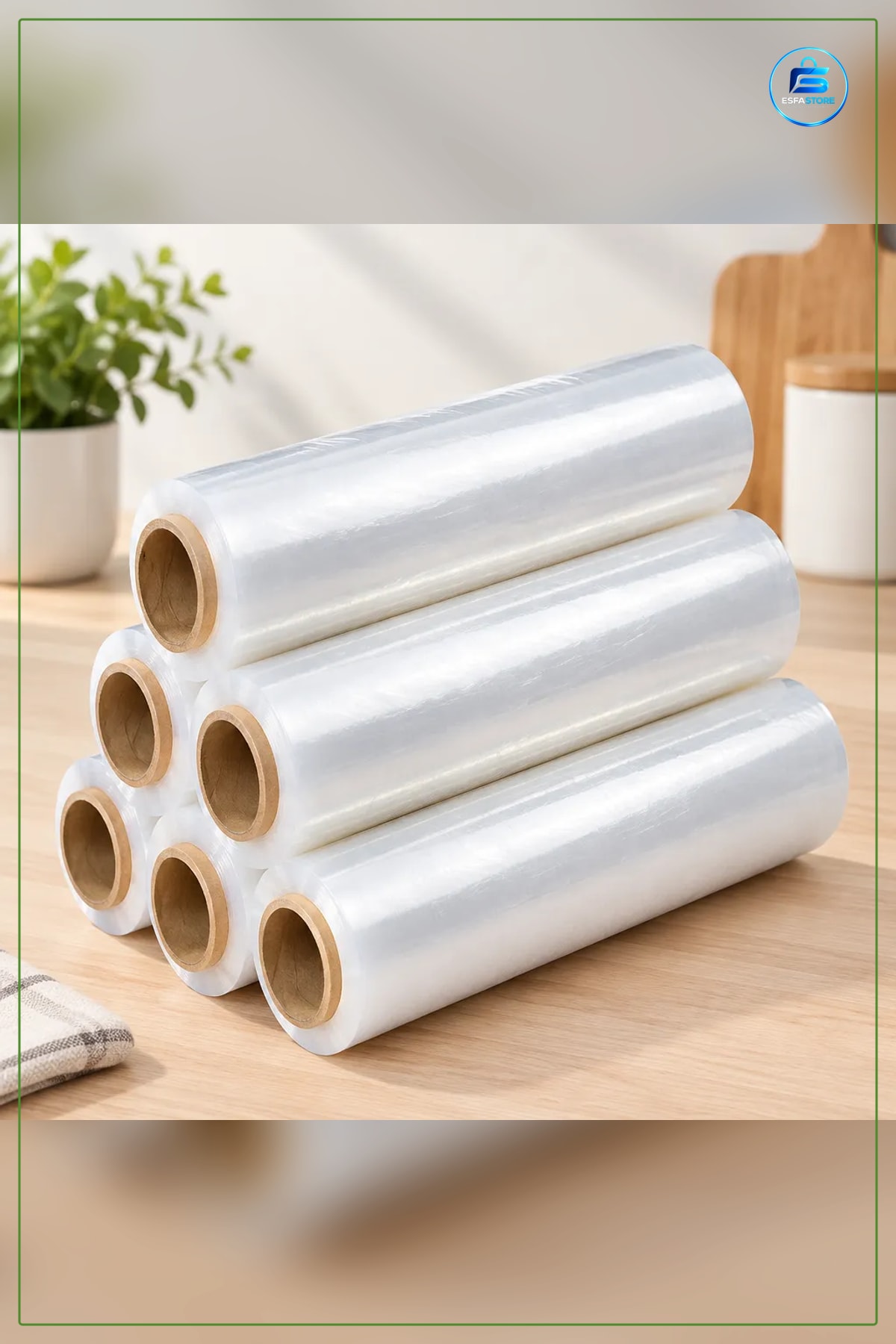 Streç Film Mikron 50 cm Net 600 gr Brüt 1100 Mutfak Koli Palet Sarma Ambalaj Şeffaf