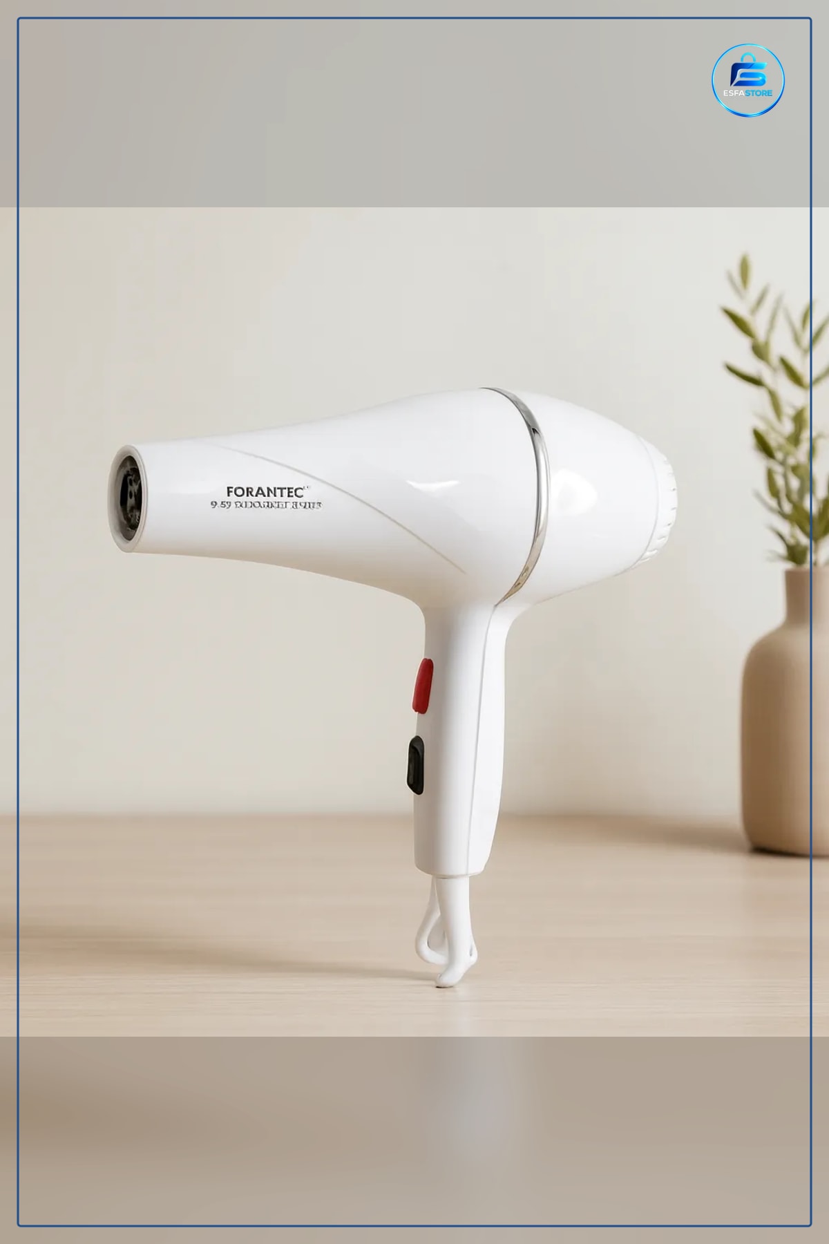 Saç Kurutma Makinesi 2500W Beyaz Fön Salon Kalitesi Şekillendirme Konsantre Başlıklı Ergonomik