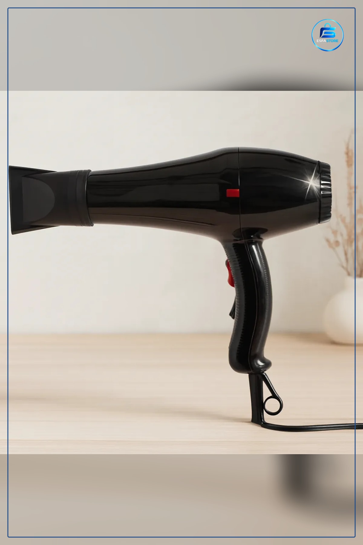 Saç Kurutma Makinesi 2500W Seramik Isıtıcılı İyonik Hızlı Fön Ayarlanabilir Kademeli Soğuk Hava
