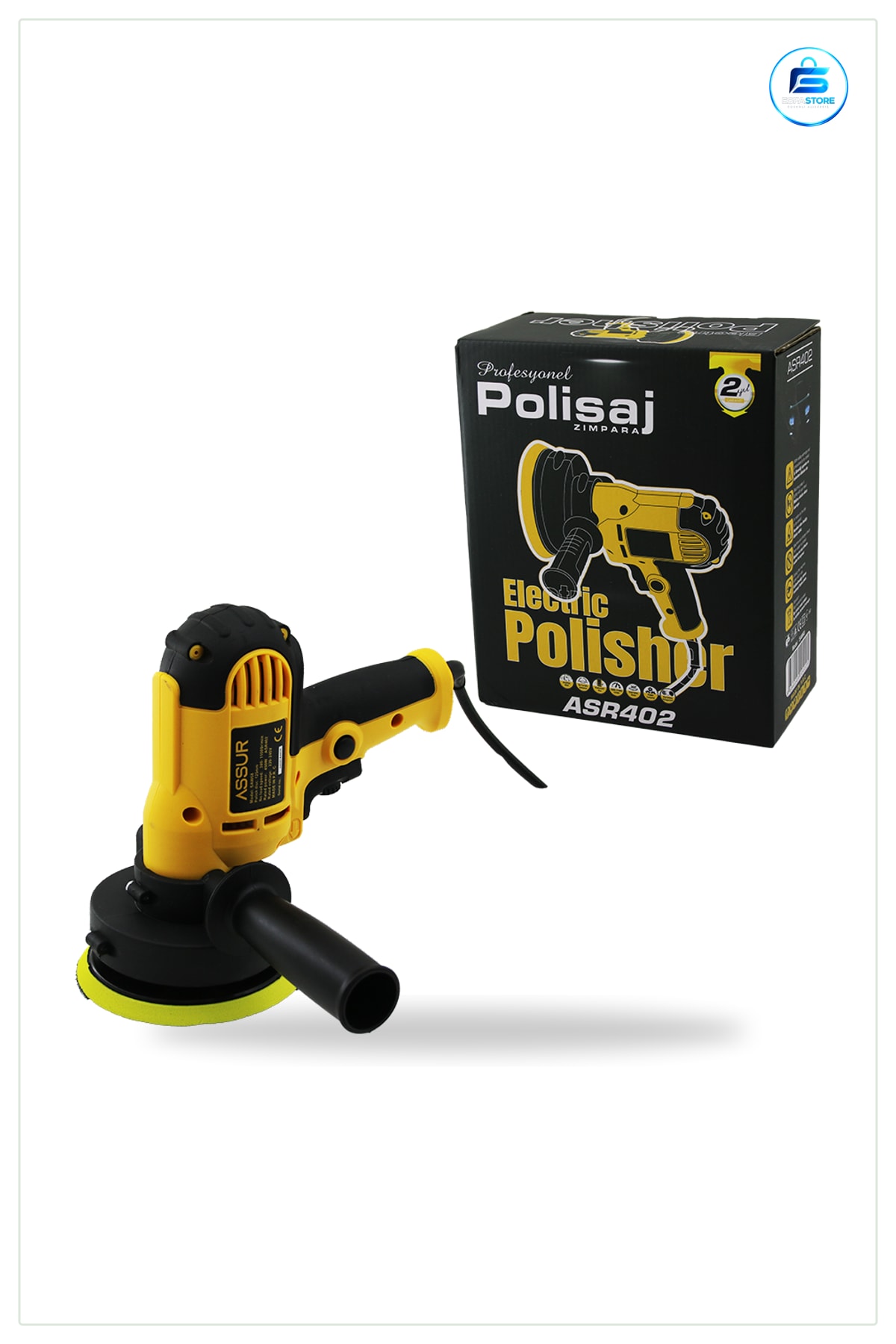Dik Polisaj Zımpara Makinesi 450W Kömürlü Motor Kademeli Hız ° Döner Kol Metal Ahşap Taşı