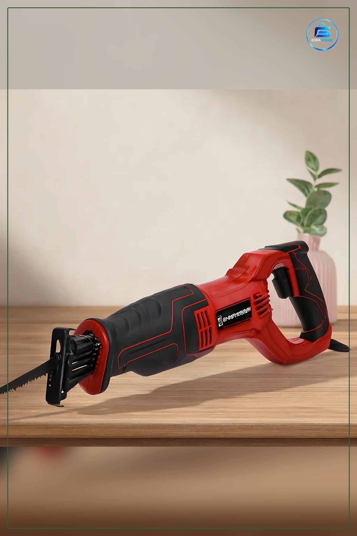 Elektrikli Testere 230V 0 ila RPM Kırmızı Tilki Kuyruğu ASR616 Ahşap Metal Kesim Bahçe