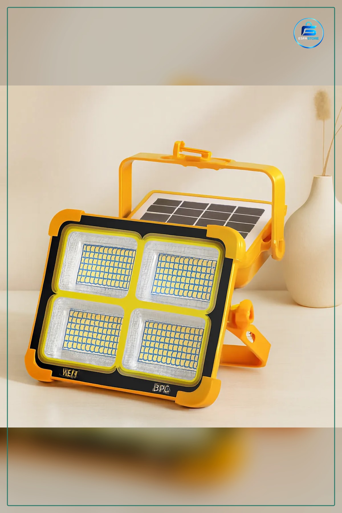 Kamp Lambaı Güneş Enerjili LED Projektör Fener Powerbank Taşınabilir Suya Dayanıklı Dış Mekan
