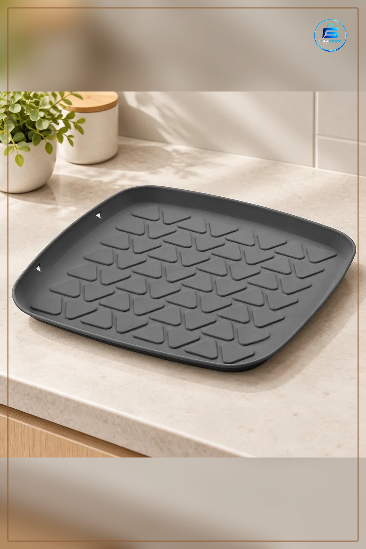Silikon Bulaşık ve Lavabo Kurutma Matı Kaydırmaz Katlanabilir Isıya Dayanıklı Mutfak Bulaşıklık