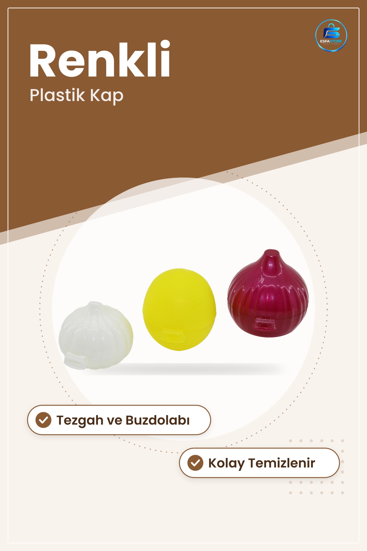 Limon Soğan Sarımsak Saklama Kabı Plastik Renkli Mutfak Düzenleyici Kap Tezgah Dolap Buzdolabı