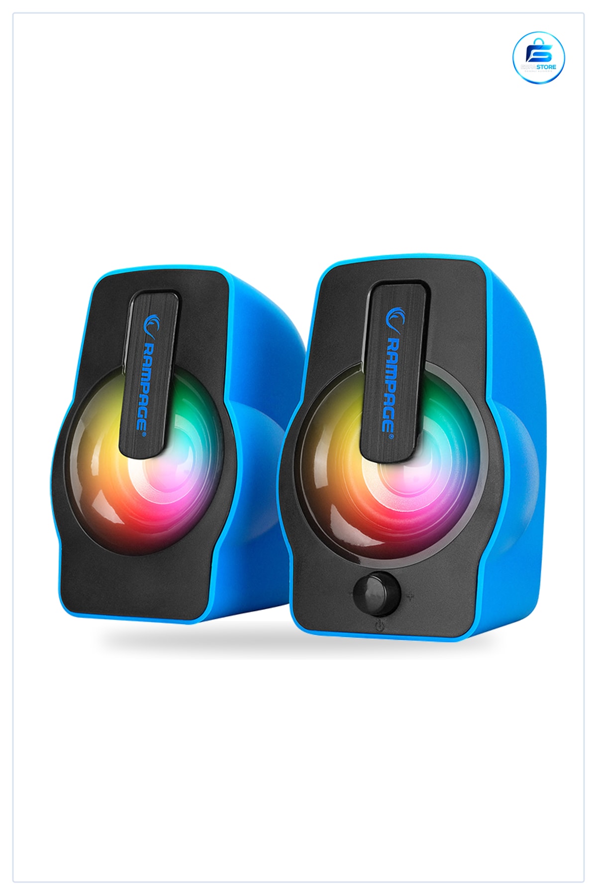 Kablolu Hoparlör Seti 1+1 6W USB RGB Işıklı Multimedya Bilgisayar Masaüstü Ses Sistemi Oyun