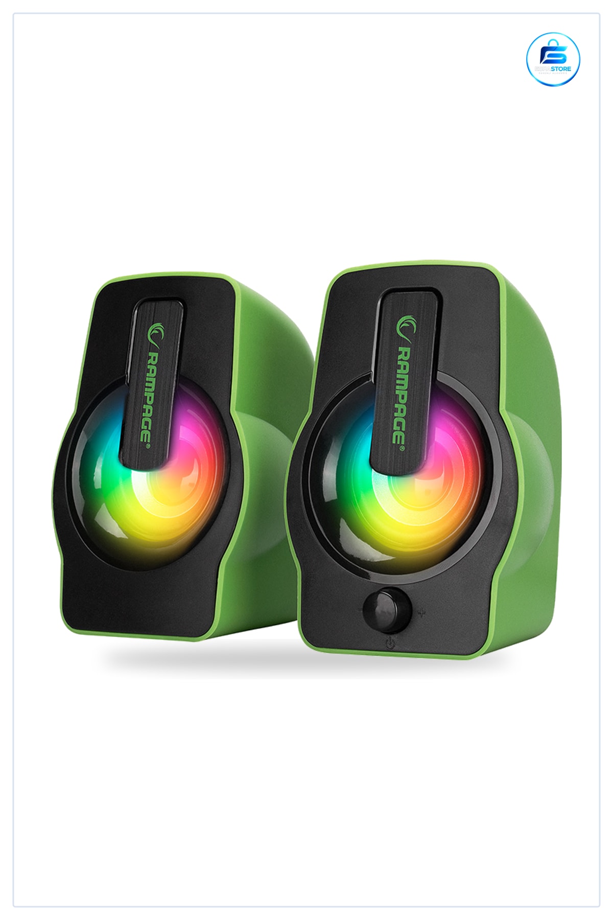 Kablolu Hoparlör USB 2.0 1+1 RGB Işıklı Multimedya Ses Sistemi Bilgisayar Oyun Masaüstü