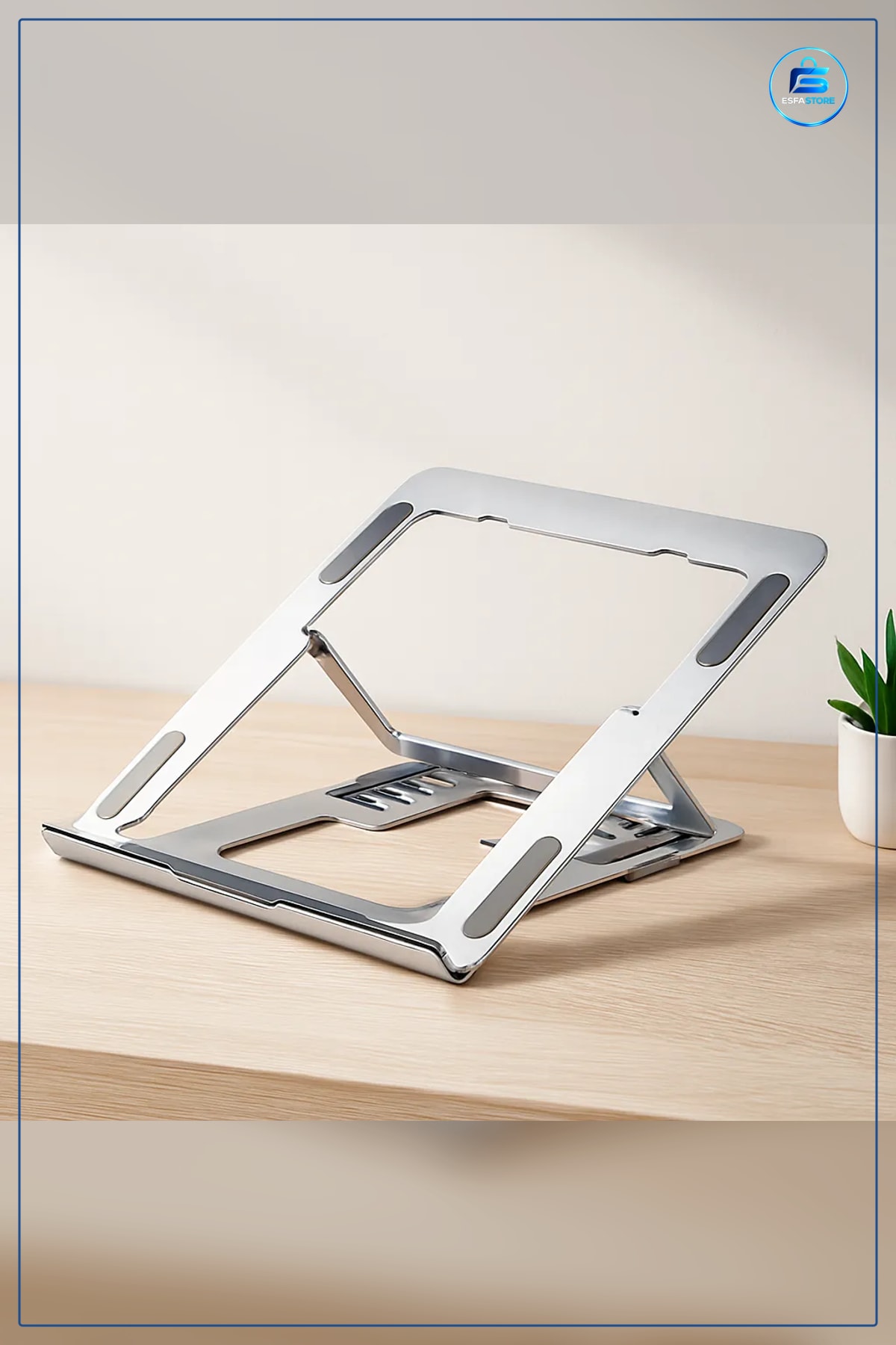 Notebook Standı Katlanabilir Altüminyum 6 Açılı Laptop İçin Ofis Seyahat Gümüş ile 17 inç