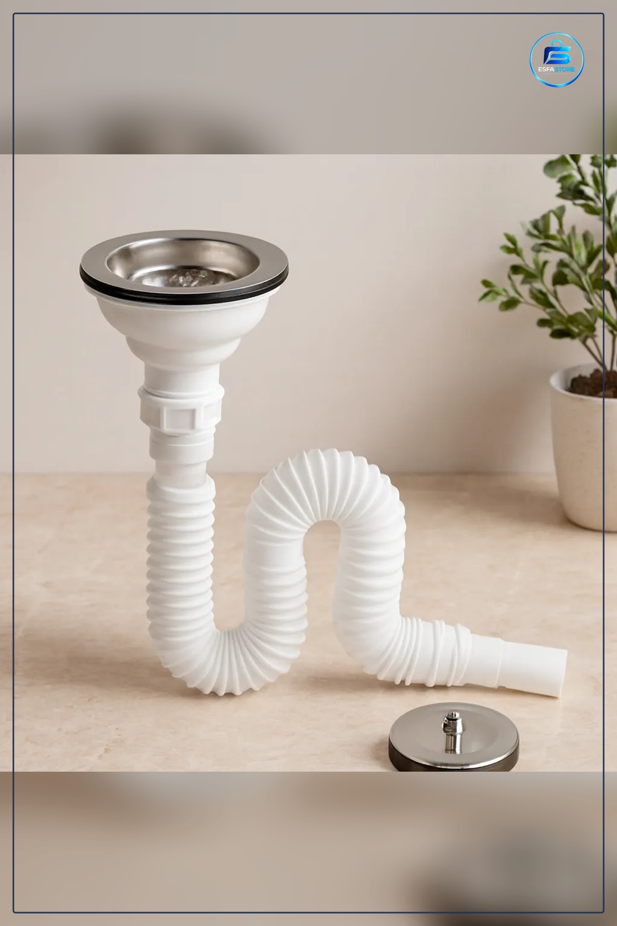 Lavabo Sifonu Filtreli Körüklü Çöpmek Başlı Esnek Banyo Tesisatı Gideri Kauçuk Contalı
