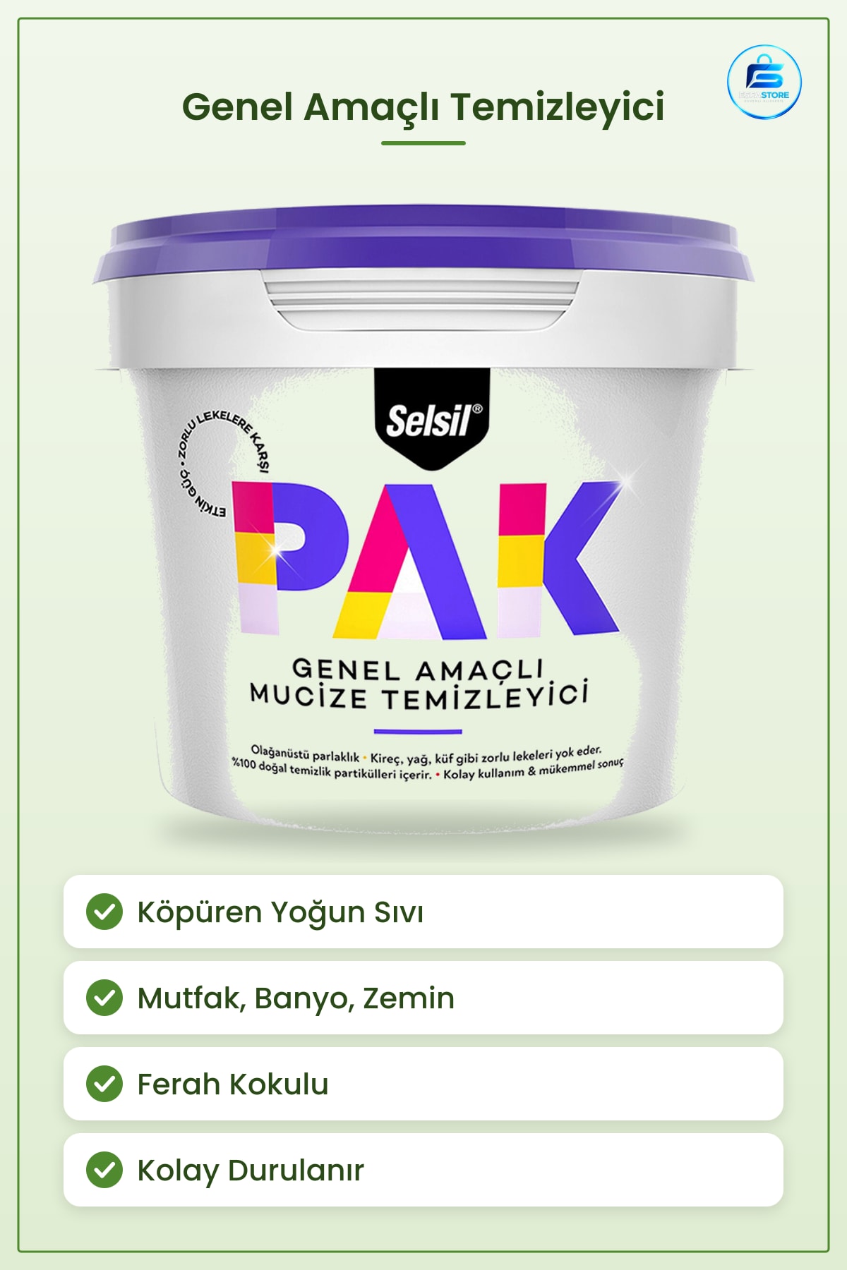 Yüzey Temizleyici Genel Amaçlı Köpüren Sıvı Ferah Kokulu Mutfak Banyo Zemin Yağ Kir Leke