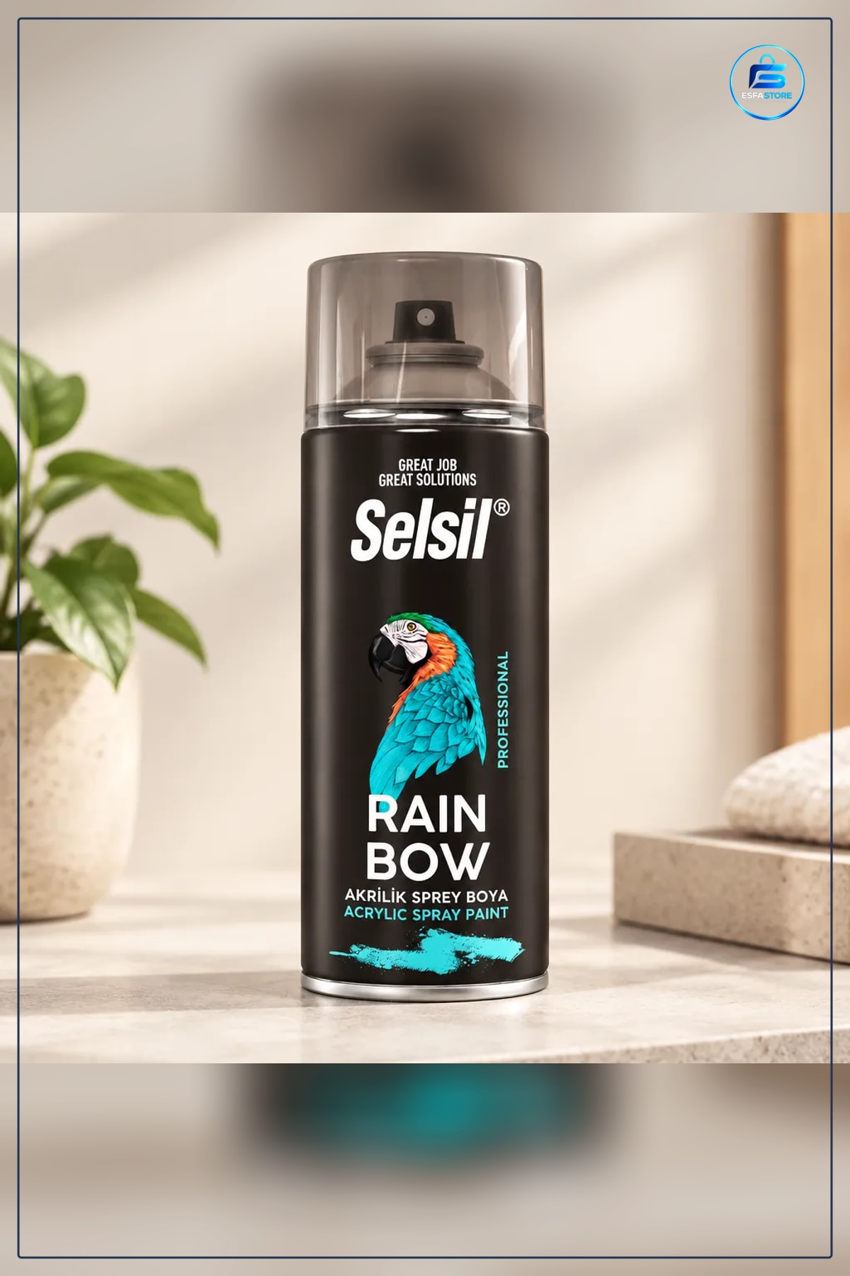 Ultramarin Mavi Sprey Boya 400ml Akrilik Metal Ahşap Plastik Yüzey Rötuş Hızlı Kuruma Mobilya