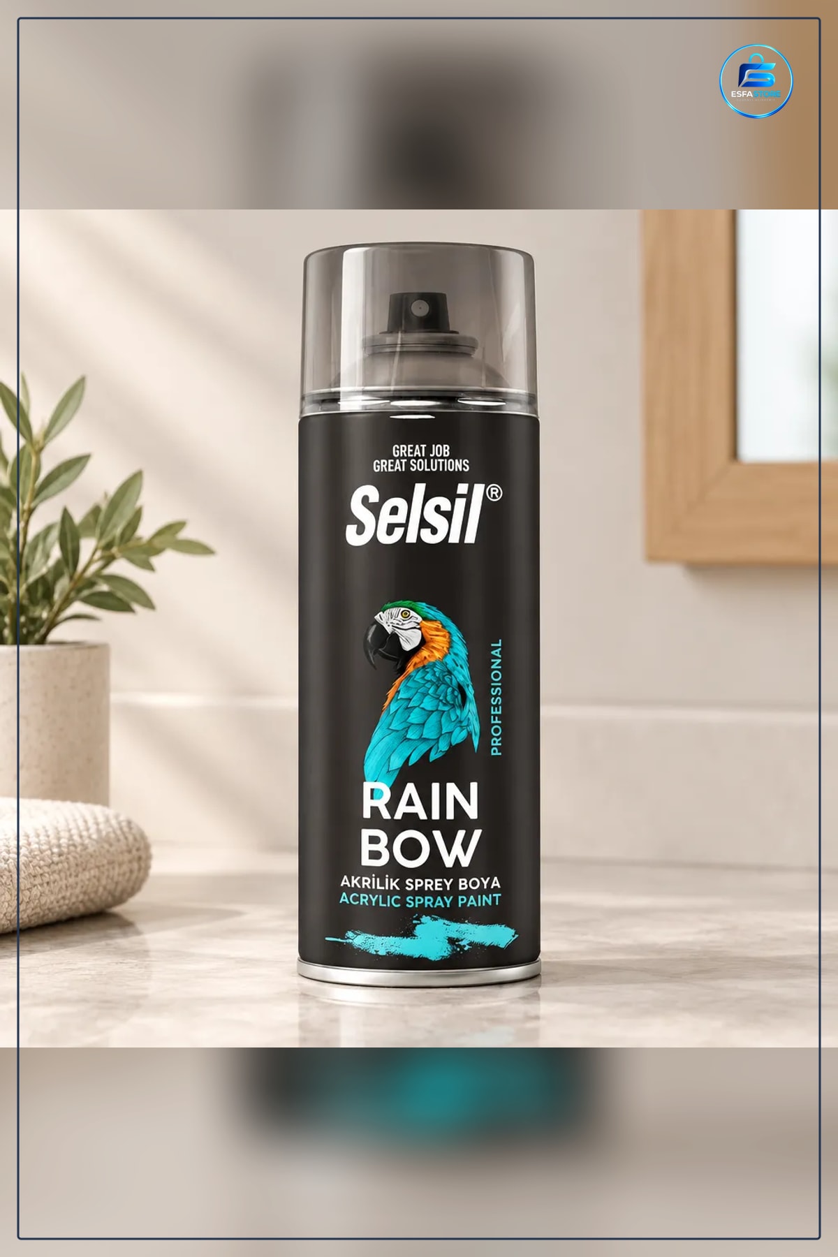 Siyah Mat Sprey Boya 400 ML Yüzey Yenileme Metal Ahşap Plastik Mobilya Dekorasyon Hobi