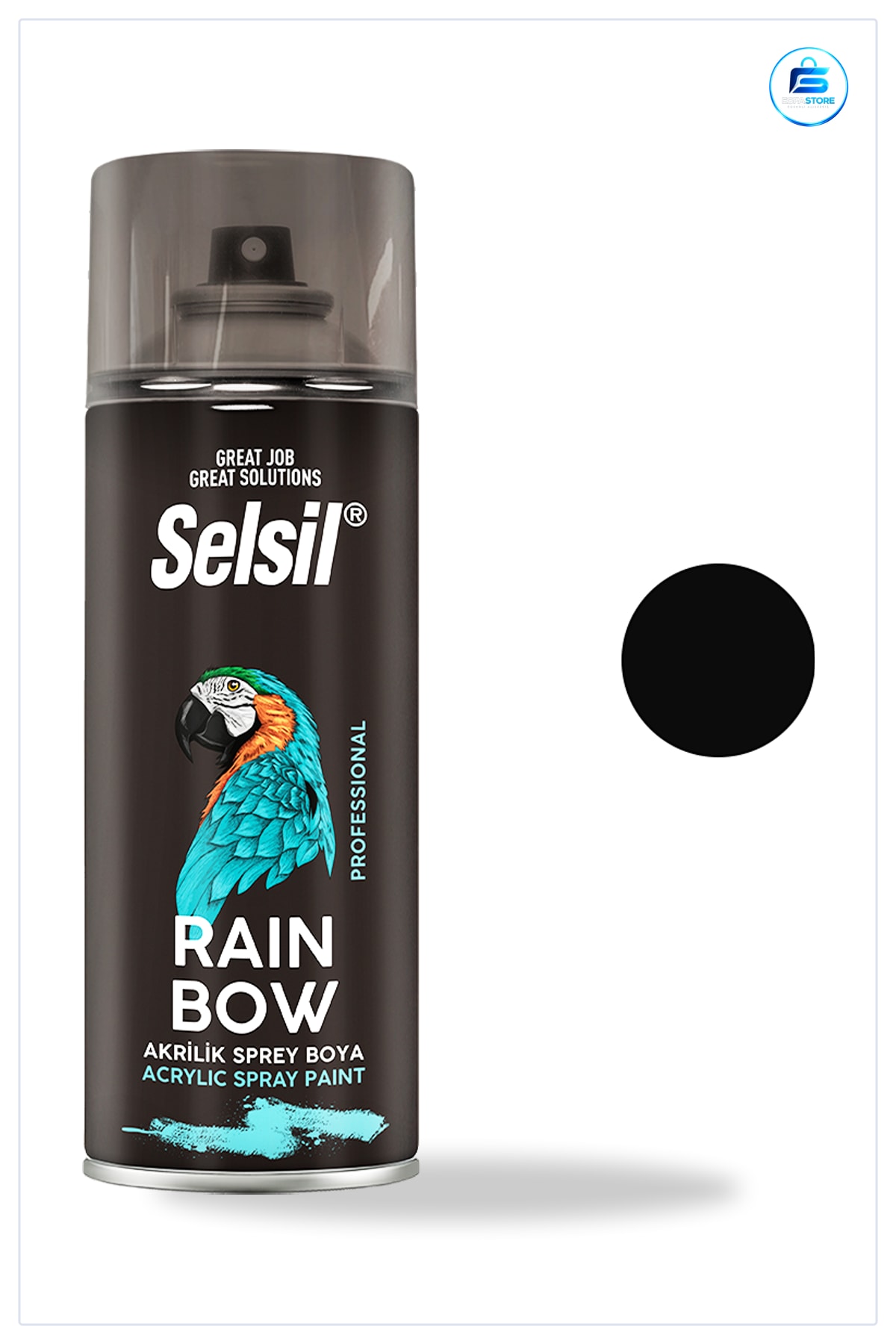 Siyah Mat Sprey Boya 400 ML Yüzey Yenileme Metal Ahşap Plastik Mobilya Dekorasyon Hobi