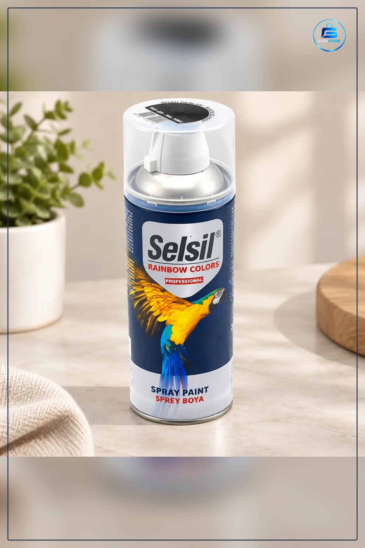 Parlak Siyah Sprey Boya 400 ml Metal Ahşap Plastik Yüzeyler İçin Hızlı Kuruyan Aerosol