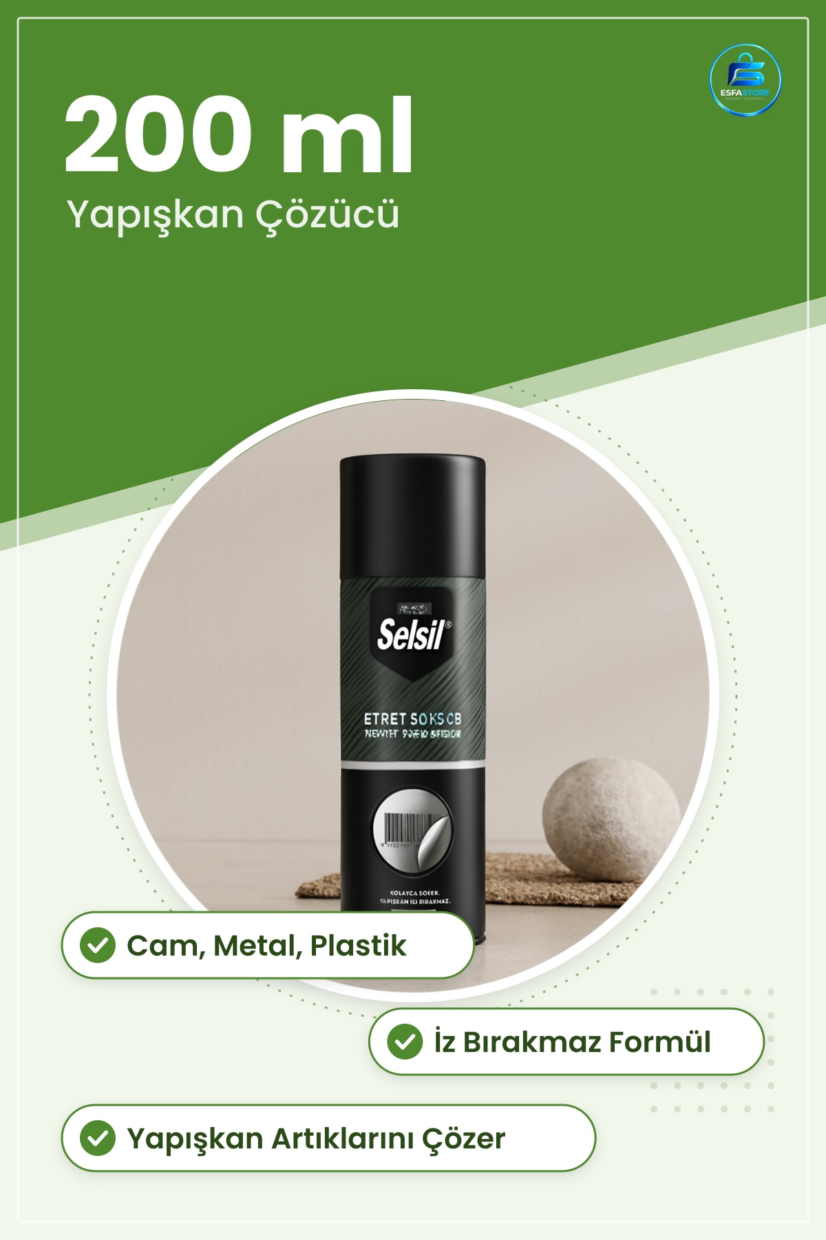 Etiket Sökücü Sprey 200 ml İz Bırakmaz Yapışkan Çözücü Cam Metal Plastik Yüzeyler İçin